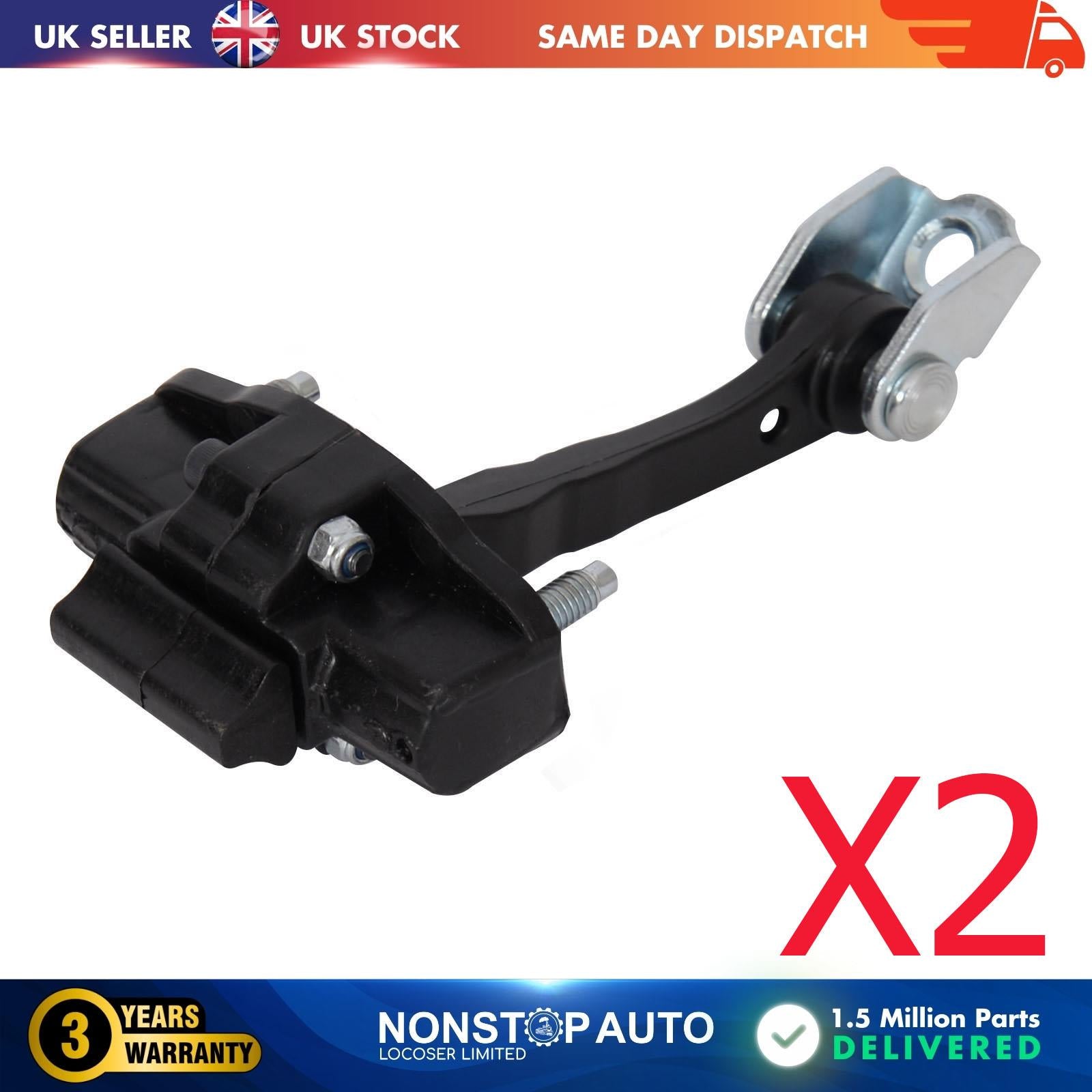 2X Door Hinge Check Strap Front Left and Right Side For ALFA ROMEO Mito 50509095
