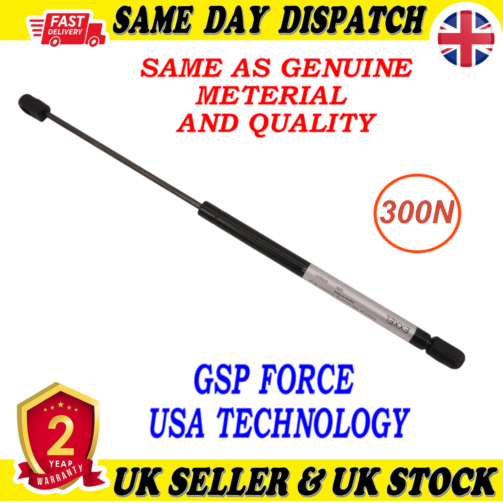 TAILGATE BOOT GAS STRUTS 300 Newton FOR JEEP CHEROKEE 55360411AA