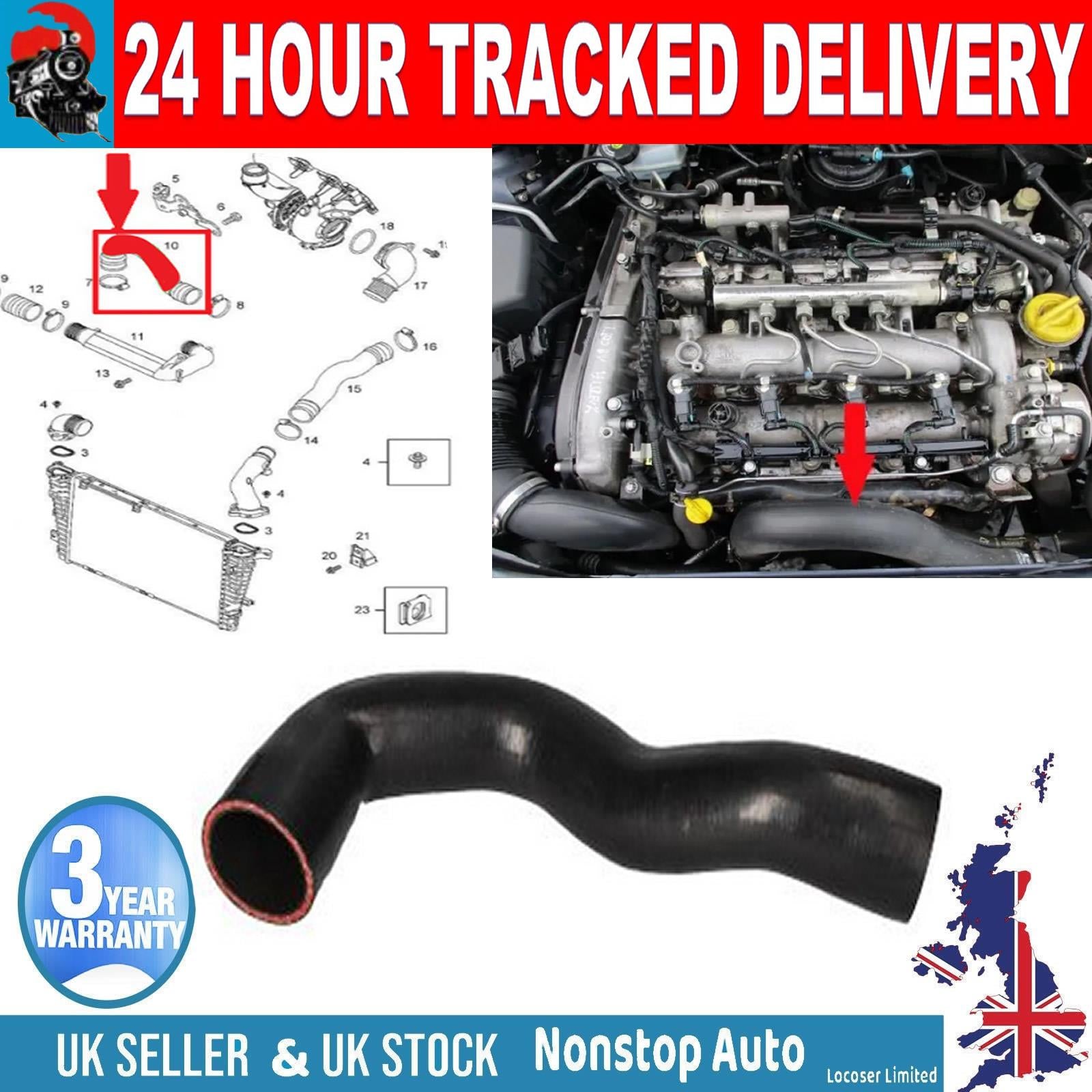 TURBO INTERCOOLER  HOSE PIPE FOR OPEL VAUXHALL ASTRA H 1.9 CDTI ZAFIRA B 5835898
