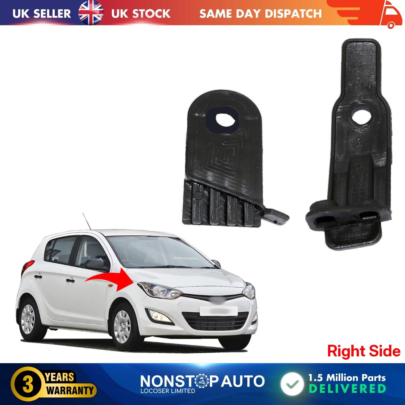 Headlight Repair Kit Bracket Mount Clips Right For HYUNDAI i20 2012-2014 921021J570