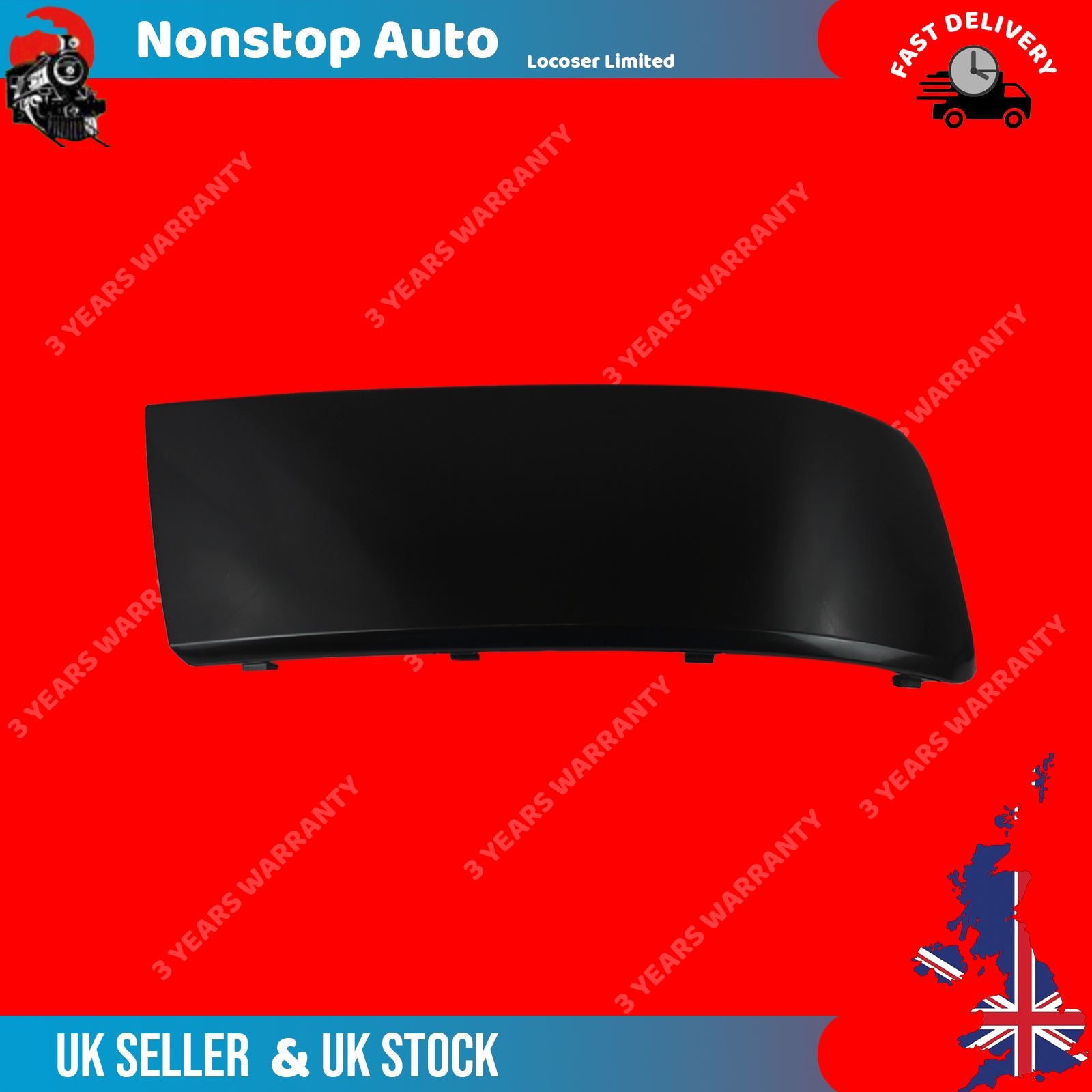 VOLKSWAGEN TRANSPORTER T5 MULTIVAN CARAVELLE  FRONT BUMPER MOULDING RIGHT 7E5807820 (2003-2015)