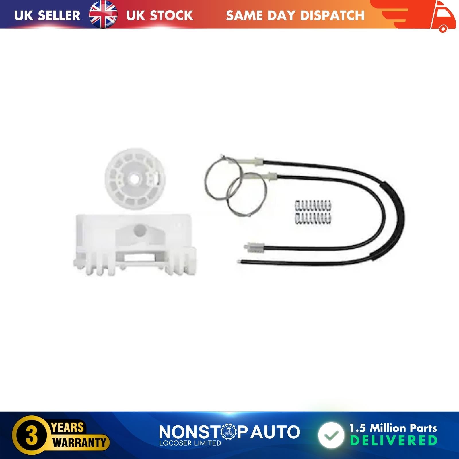 Window Regulator Repair Kit Front Right  Fits Peugeot 106 Citroen Saxo  6541G6