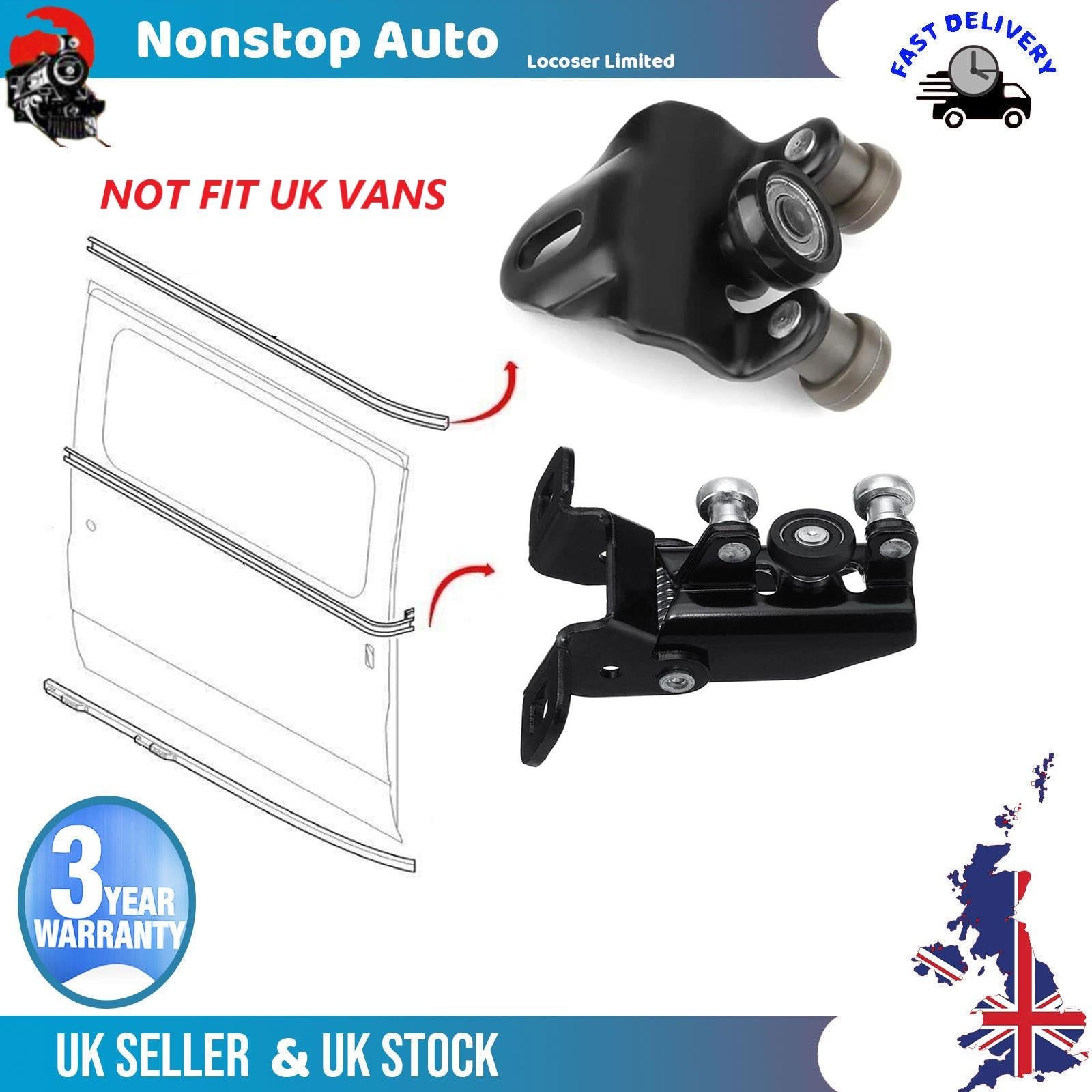 2X Sliding Door Roller Guide Hinge  Middle Top Right For FORD Transit MK6 MK7