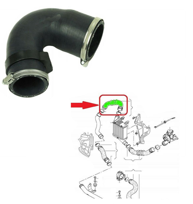 TURBO INTERCOOLER TURBO HOSE PIPE FOR AUDI  A6 2.0 TDI 4F0145980E