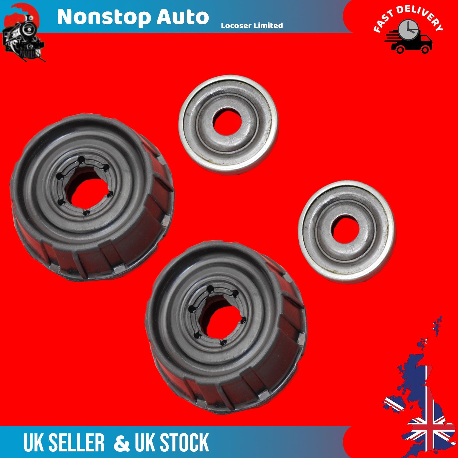 2X Front Shock Strut suspension Top Mounting Bearing Fits Renault Twingo Mk2 Mk3
