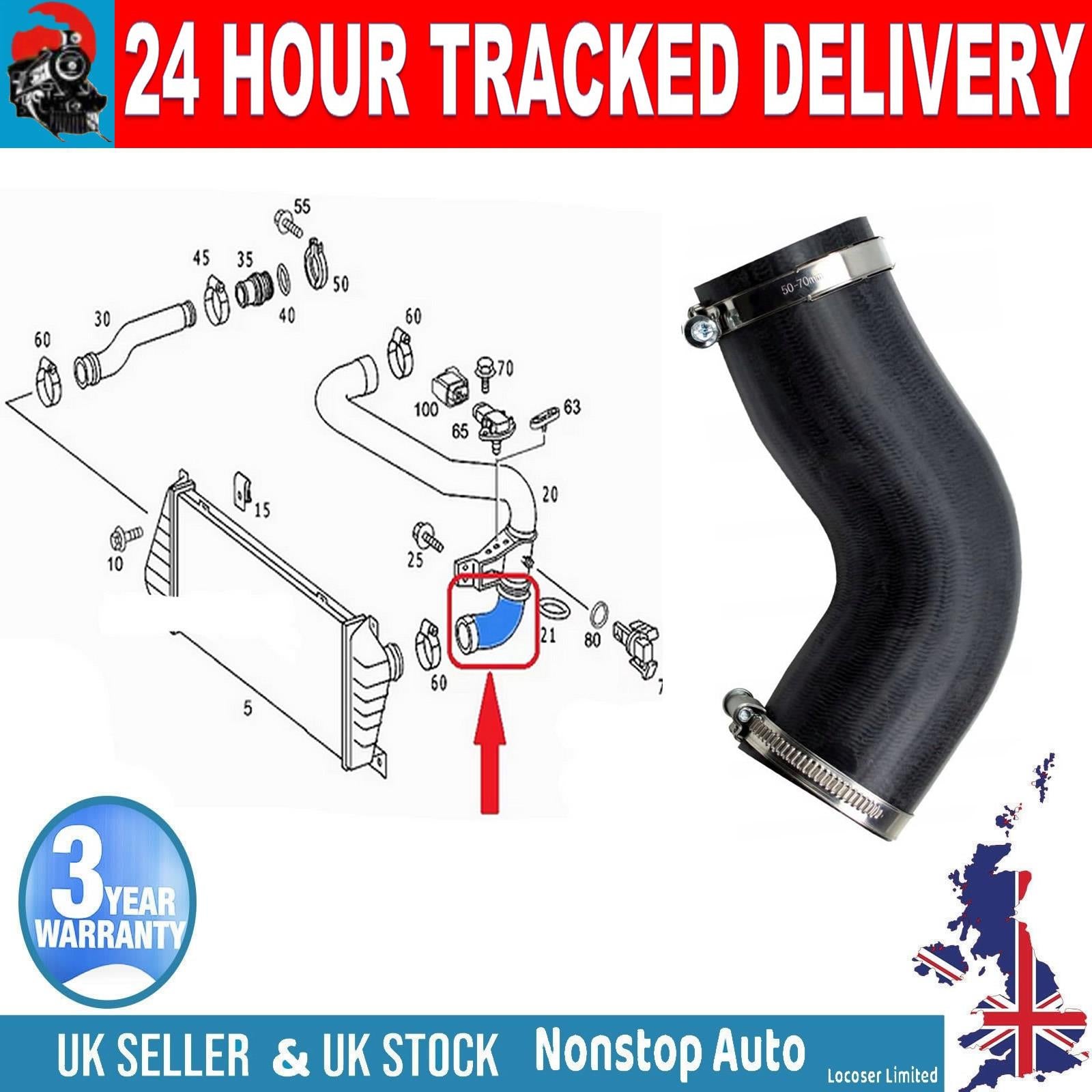 TURBO INTERCOOLER HOSE PIPE SMALL FOR MERCEDES  SPRINTER 2-t 3-t 4-t  CDI 9015284782