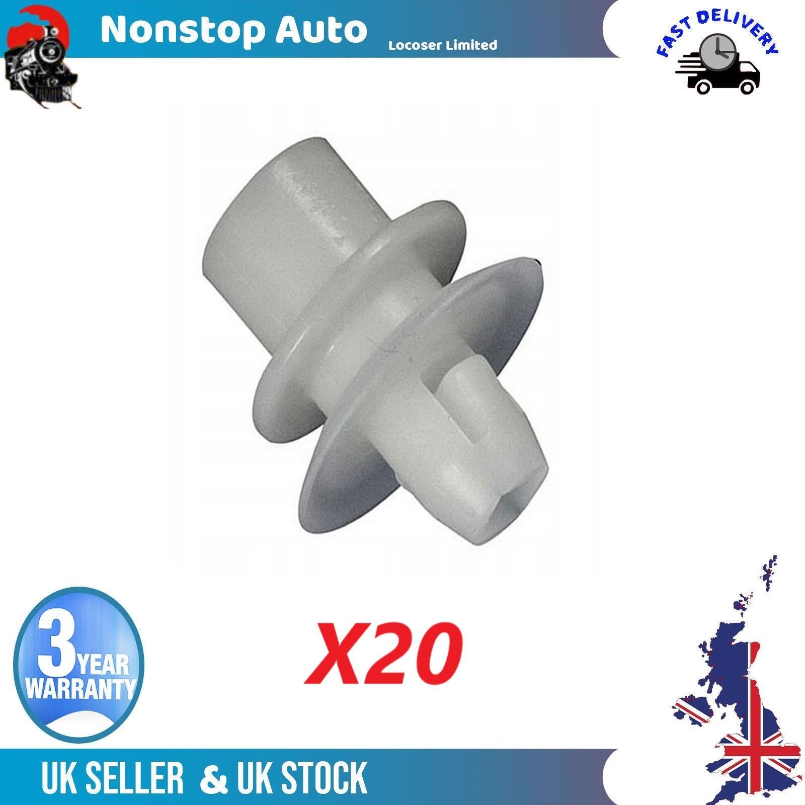 20X Bumper Retainer Clips  Splash Guard Clips For MERCEDES Smart 0001781v002000