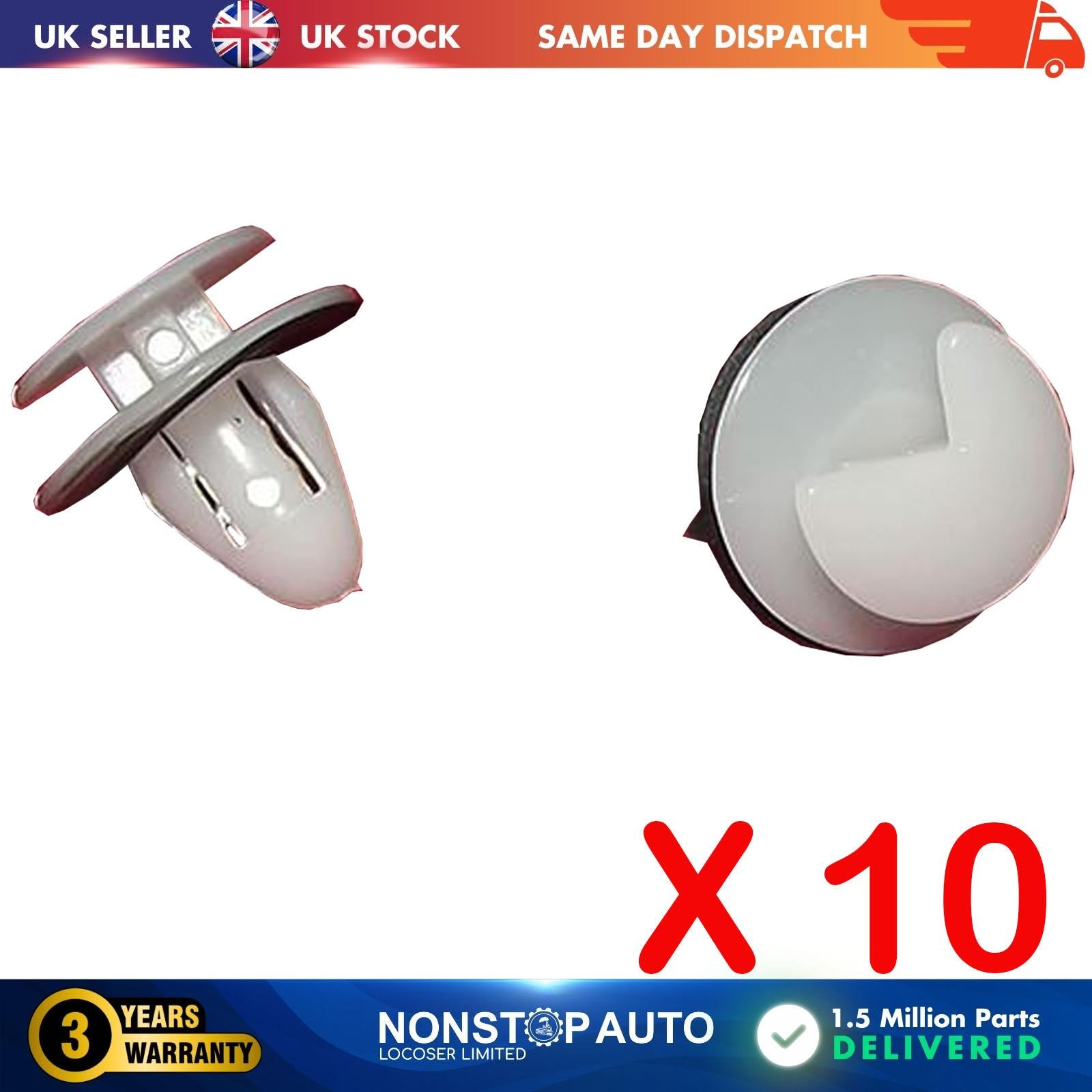 10X Door Trim Panel Moulding Clips For CITROEN Ax C15 Evasion FIAT Ulysse FORD Transit PEUGEOT 806 605 406 405 309 I II 306 205 I II 106 I II RENAULT Trafic 9 25 11 7703077111 6995.A3