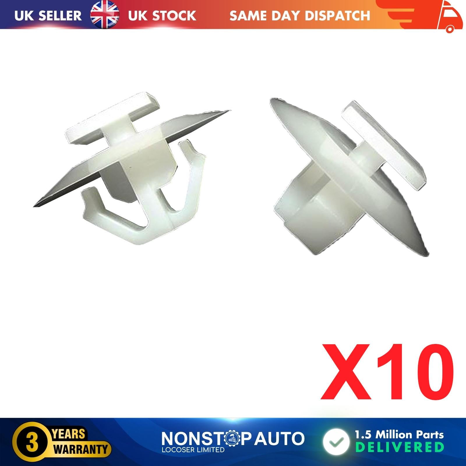 10 X FOR HYUNDAI Panel Side Moulding Fastener Clips
