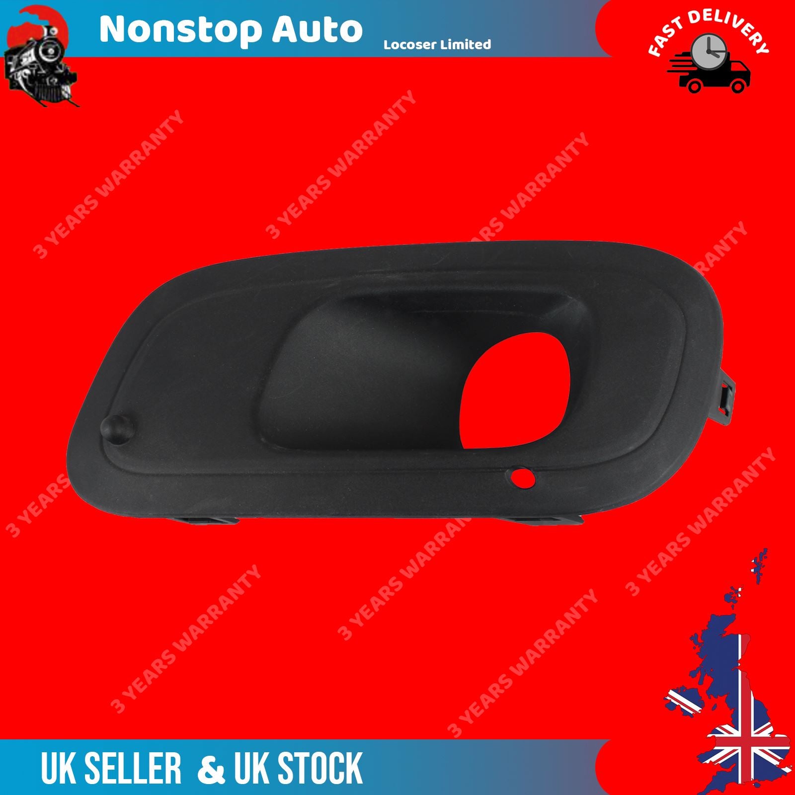 BUMPER GRILL Fog Light COVER LEFT SIDE For FIAT Panda 735537032