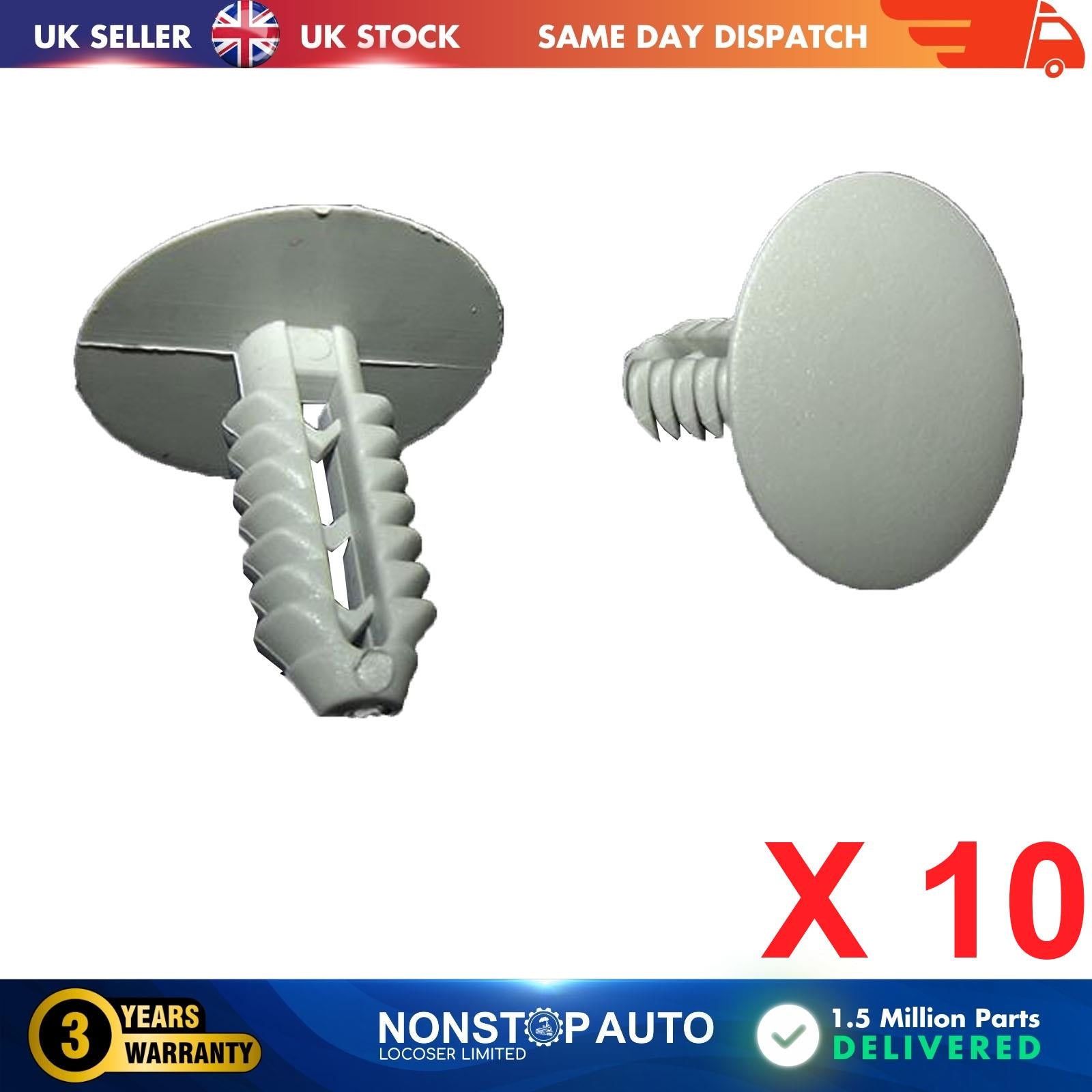 10X UNIVERSAL Trim Panel Retainer Clips TAYF GR 0263