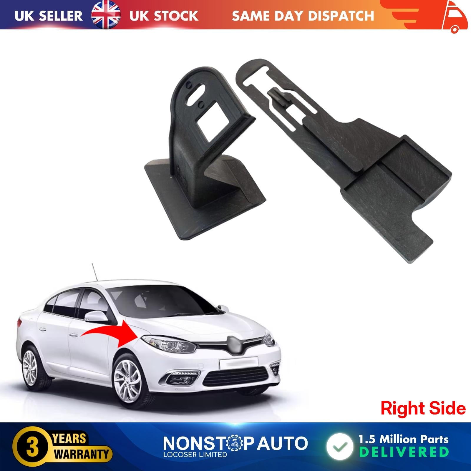 Headlight Repair Kit Bracket Mount Clips Right For RENAULT Fluence 2009-2020 260601089R