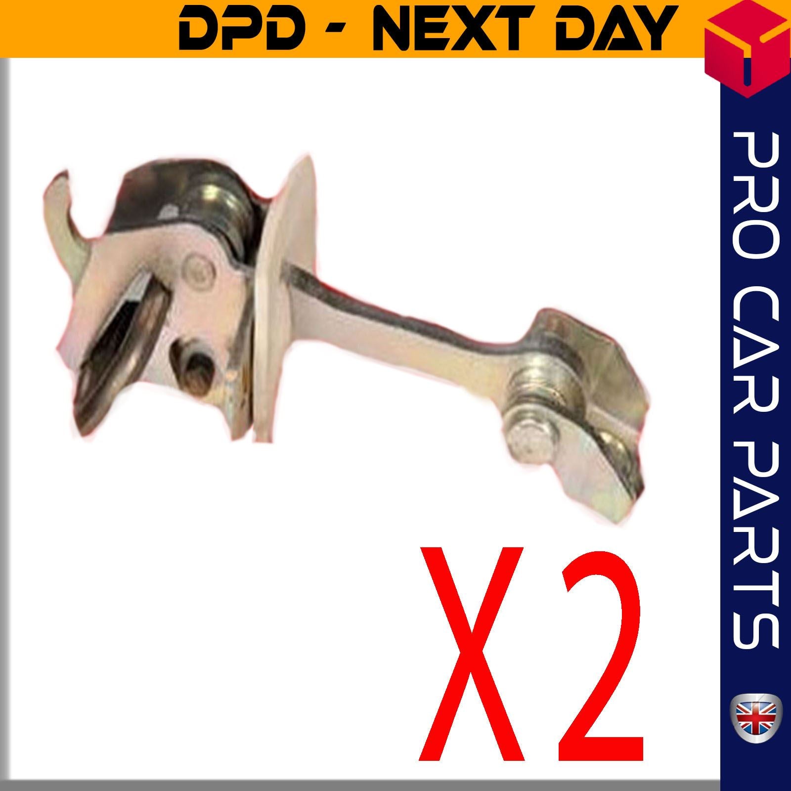 2X Rear Door Hinge Stop Check Strap Limitery Right Left Fits VAUXHALL Corsa C