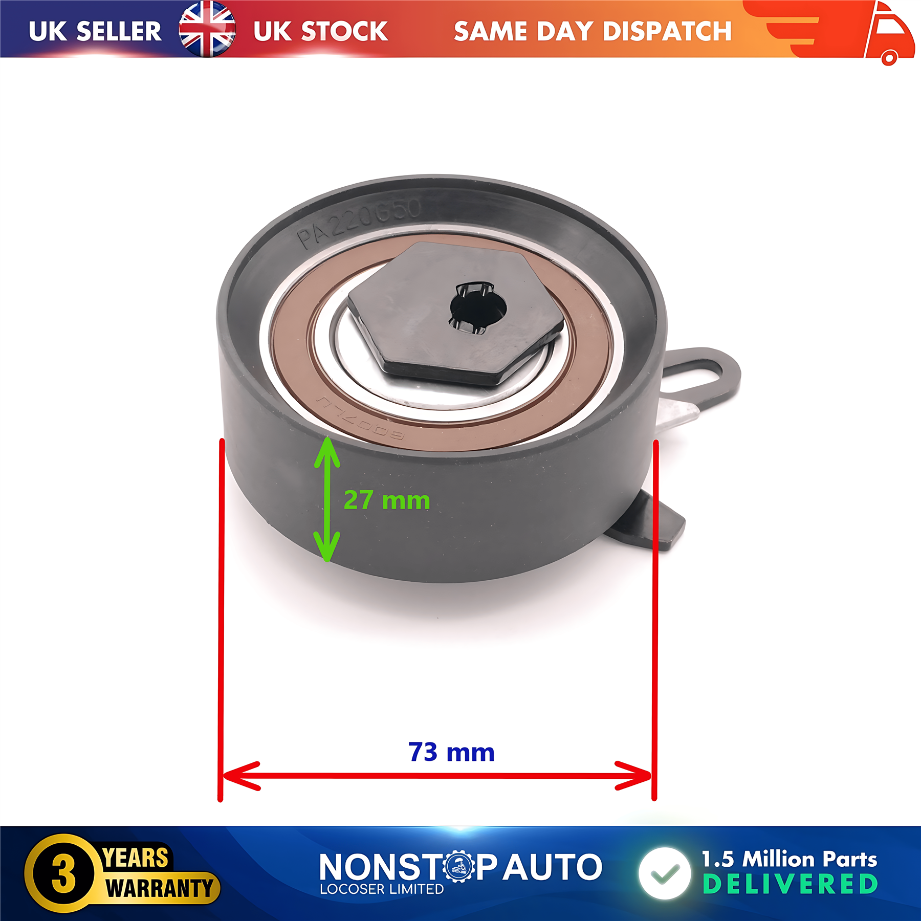 Fan Belt Tensioner Pulley V Ribbed Belt Idler For VOLVO 850 S70 S80 I V70 I II VW Crafter LT II Transporter T4 074109243M