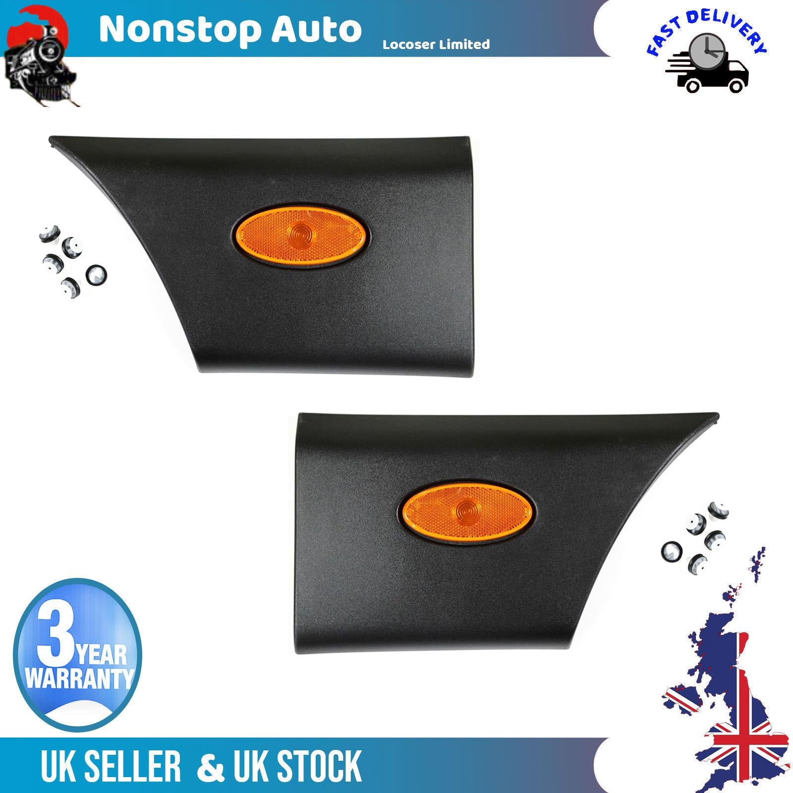 2X Side Moulding Strip Panel With Lamp Rear L+R For RENAULT Master III