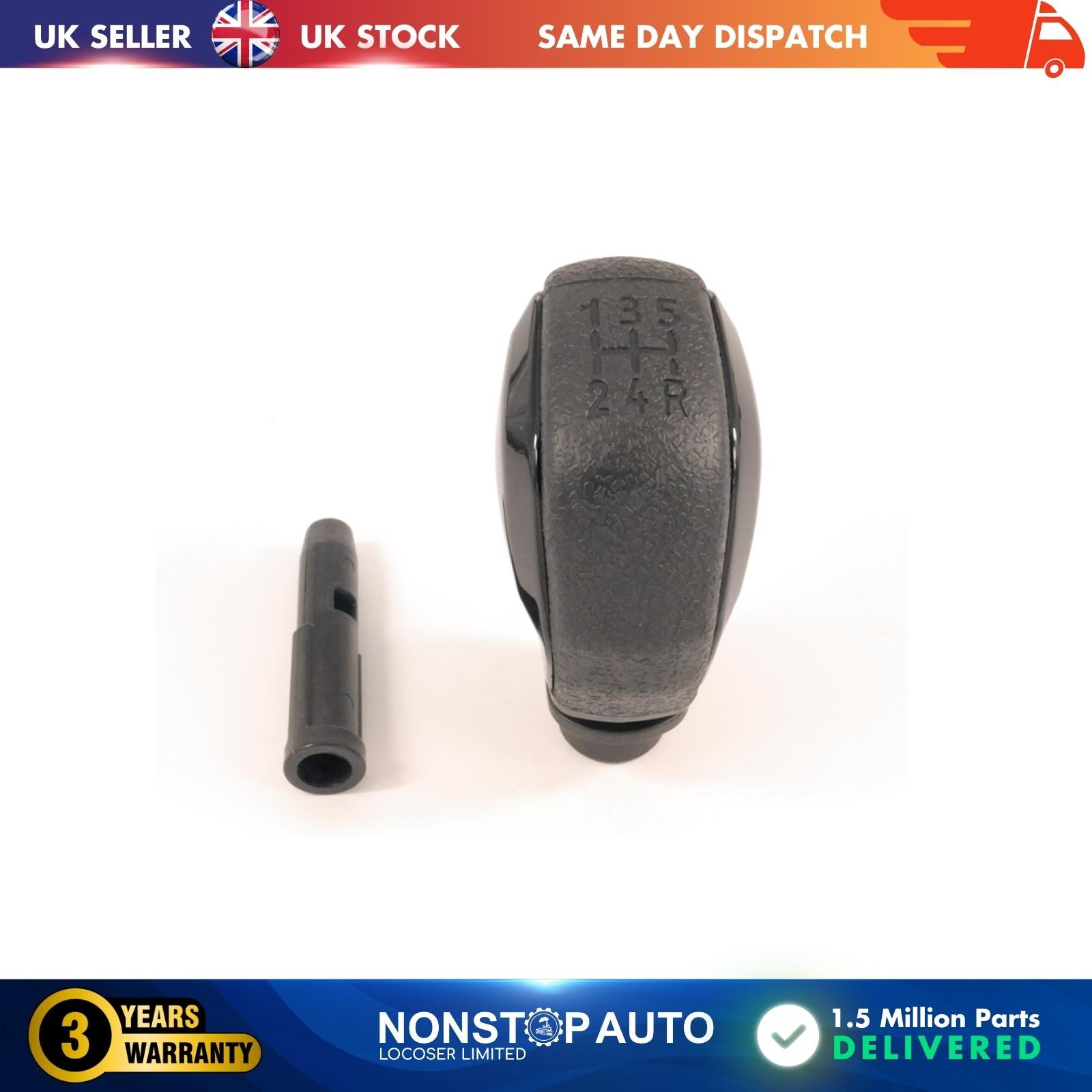 GEAR SHIFT KNOB Black   FOR PEUGEOT 206 207 307 407 301 3008 CITROEN  C3 C4 Elysee  96738471W