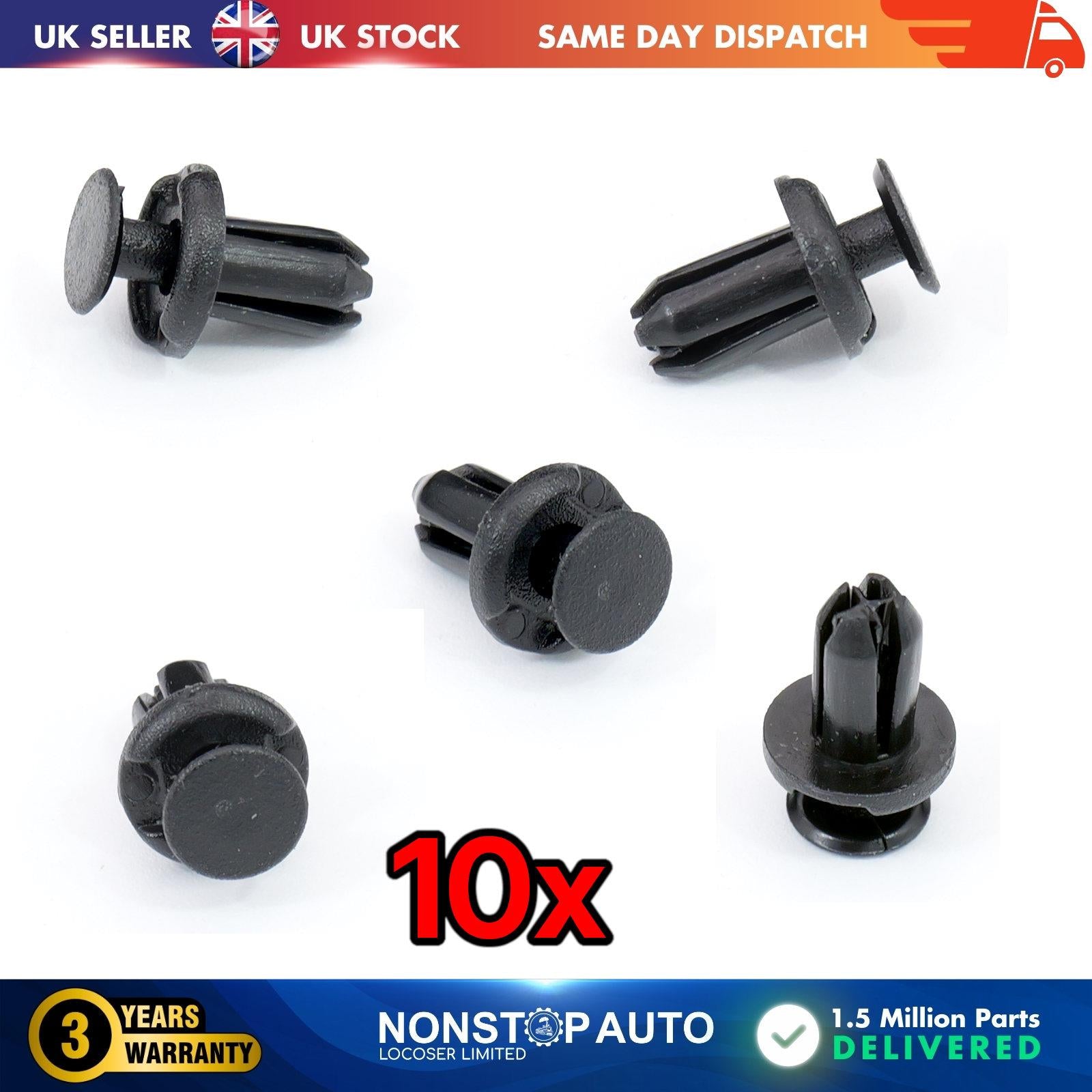 10x Front Bumper Clips For CITROEN TOYOTA Lexus Auris 90467-05170