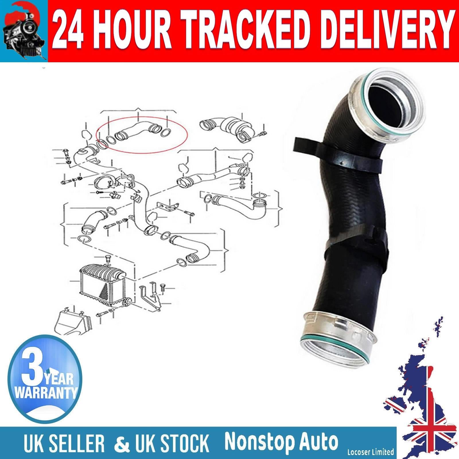 TURBO INTERCOOLER  HOSE PIPE FOR  VW GOLF IV BORA 1.9 TDI  SEAT LEON TOLEDO 1.9 TDI 1J0145838AG