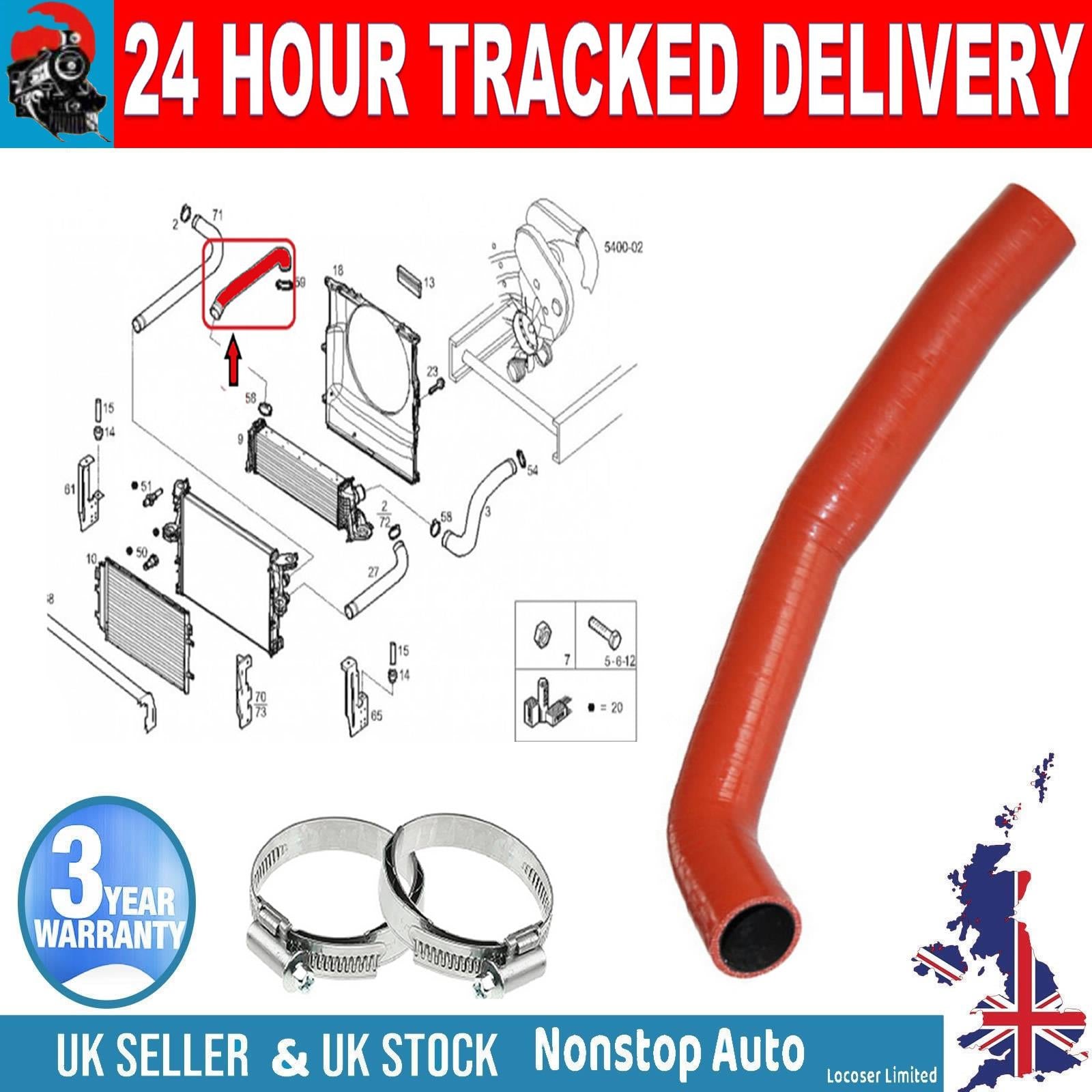 TURBO INTERCOOLER HOSE PIPE SILICONE FOR IVECO DAILY IV 5801303587EA