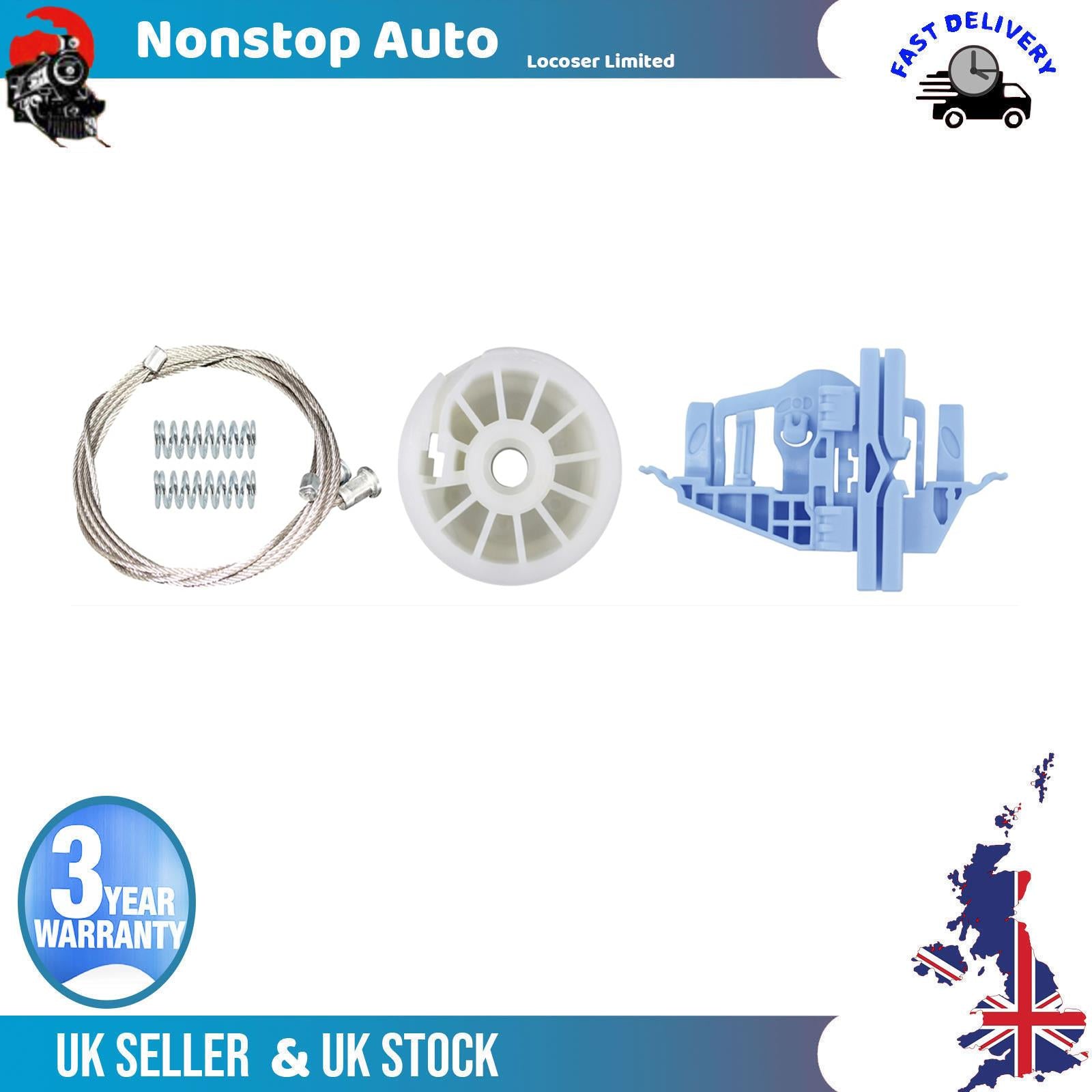 Window Regulator Repair Kit Rear Left Side For FIAT Bravo 2007-2011