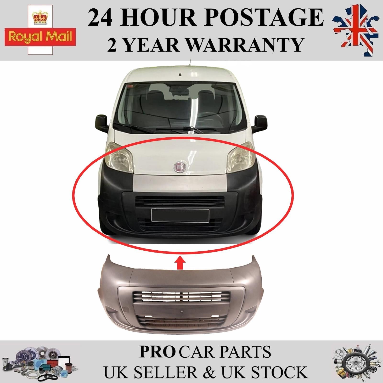 Front Bumper No Fog Hole Paintable For FIAT Qubo Fiorino 2007-2016 735539447