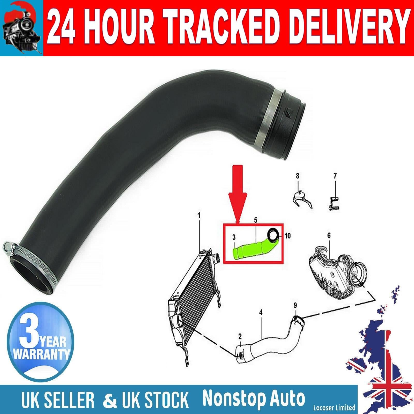 TURBO INTERCOOLER HOSE PIPE FOR JEEP GRAND CHEROKEE 3.0L CRD  55037961AB