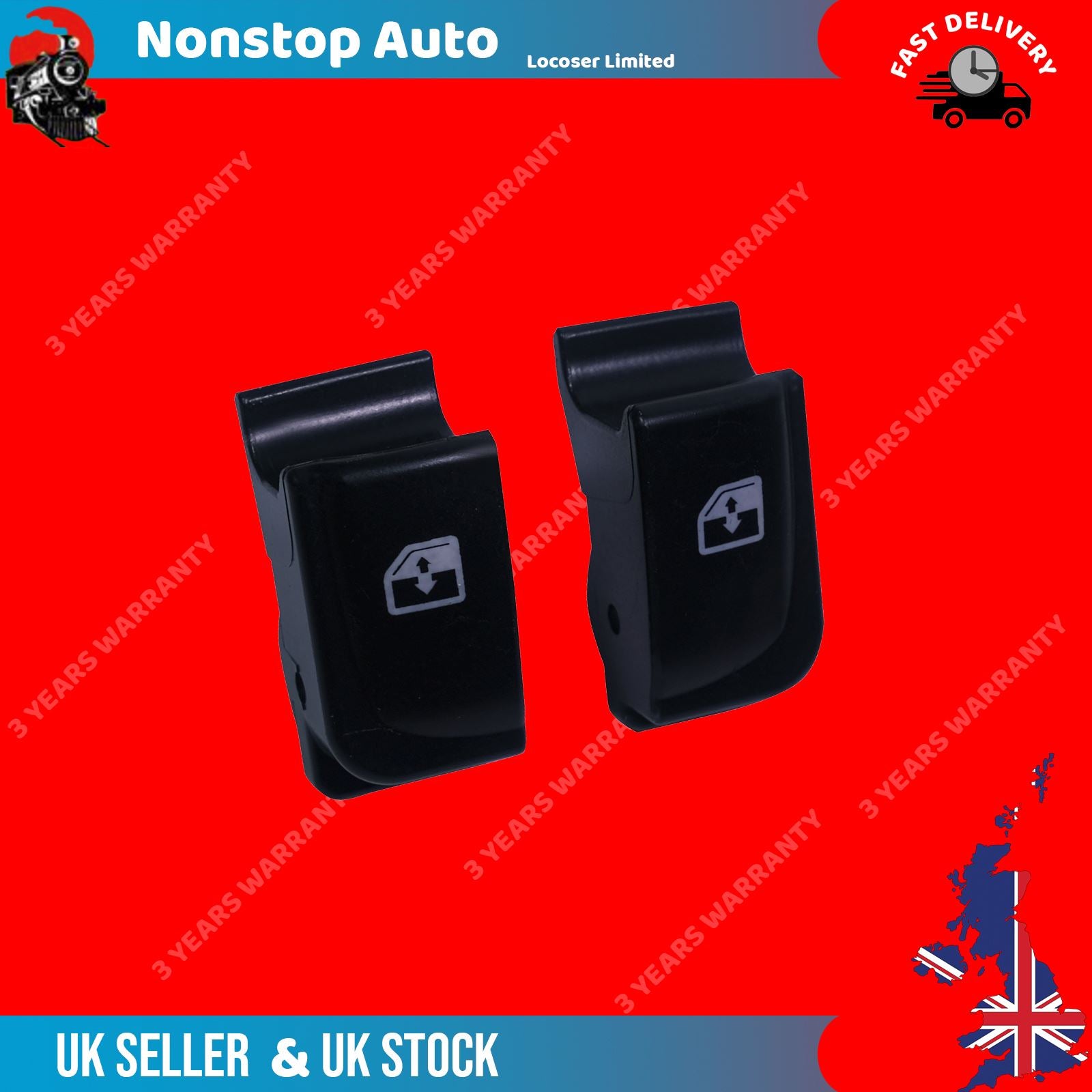 2 X Power Window Control Switch Button Cover Fits Hyundai i20 i30