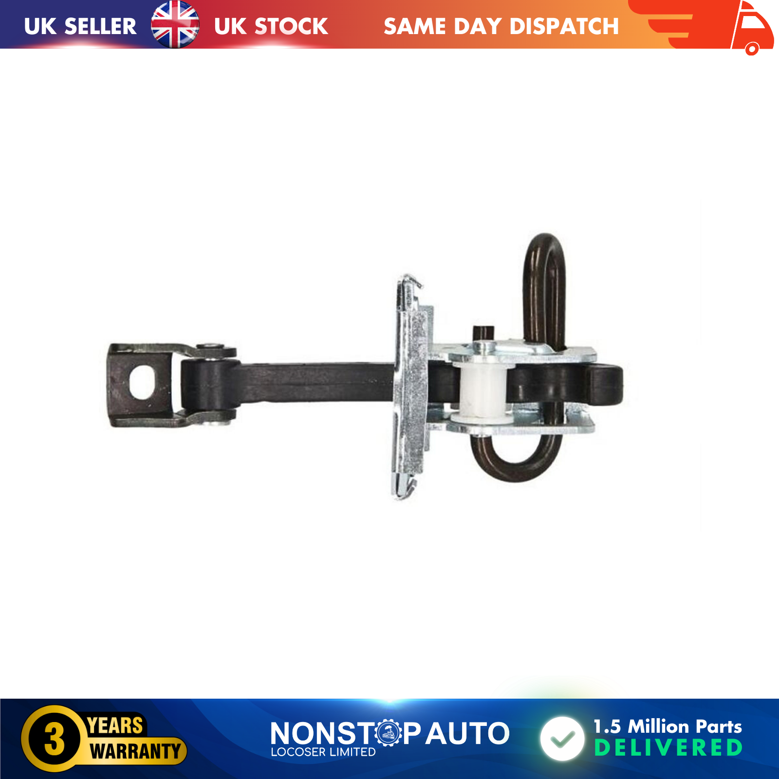 2 X Front Door Hinge Stop Check Strap Limitery Right and Left Side Fits BMW 3 E46 51218160959