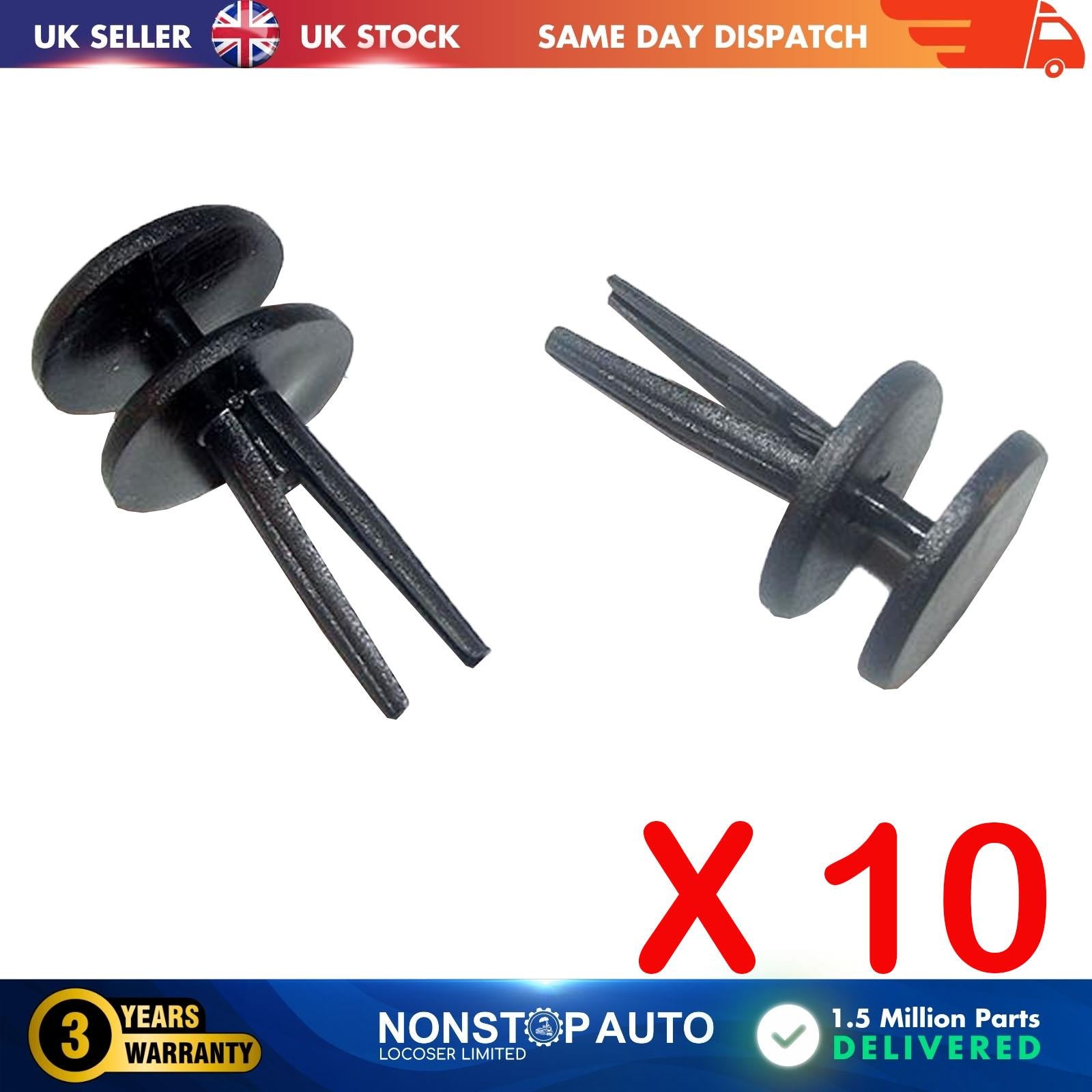 10X Fender Lower Sill Moulding Rivet Retainer Clips For CHRYSLER 6503106