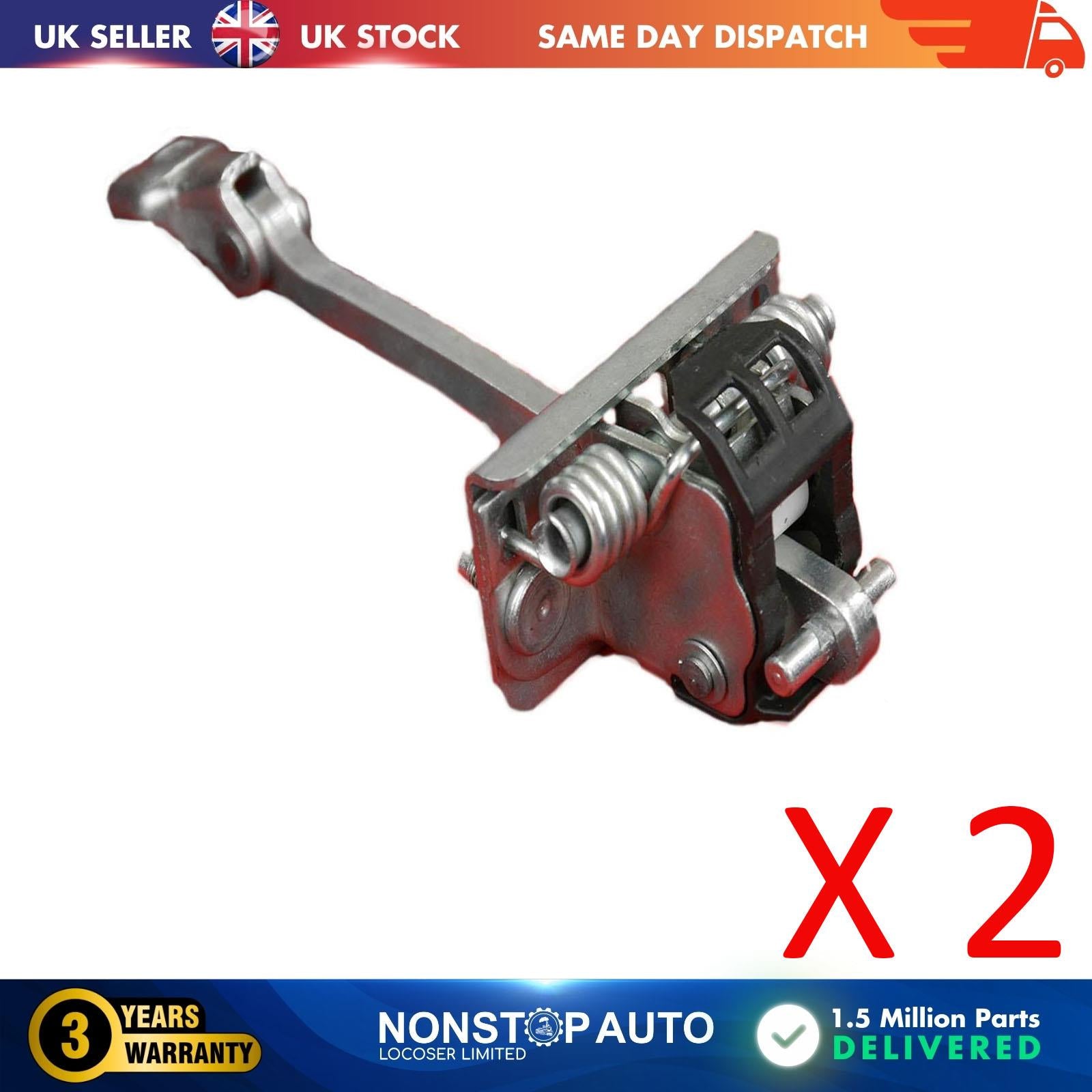 2 X Rear Door Hinge Stop Check Strap Limitery Right and Left Side Fits CITROEN C4 II  DS4  DS DS4  9181R2