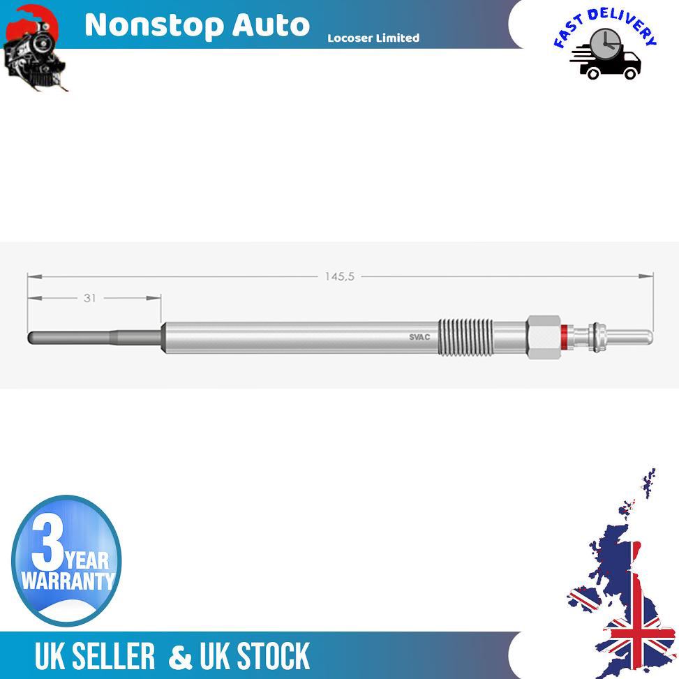 Glow Heater Plug Fits OPEL ASTRA  J K INSIGNIA B  MERIVA B MOKKA/MOKKA X ZAFIRA C 1.6 CDTi 55570037 GE126 GLP266 0100266077Â  0250403023
