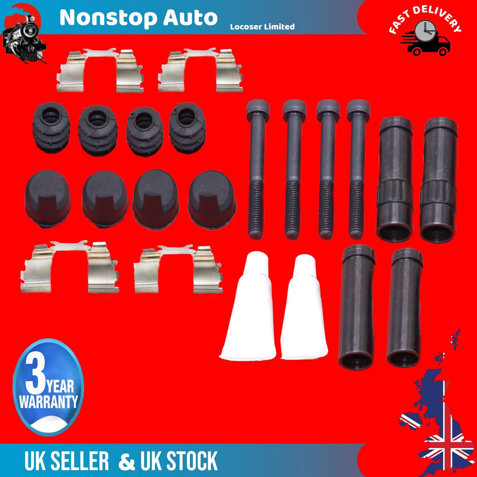 2X Front Brake Caliber Repair Kit Fits VW Crafter 0004210850
