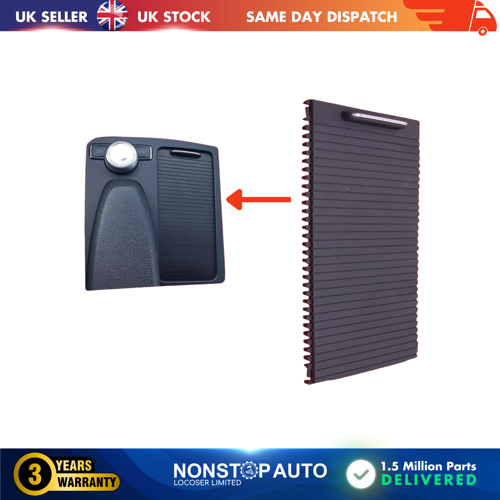 Centre Console Roller Blind Cover Fits Mercedes Benz  C Class  E Class
