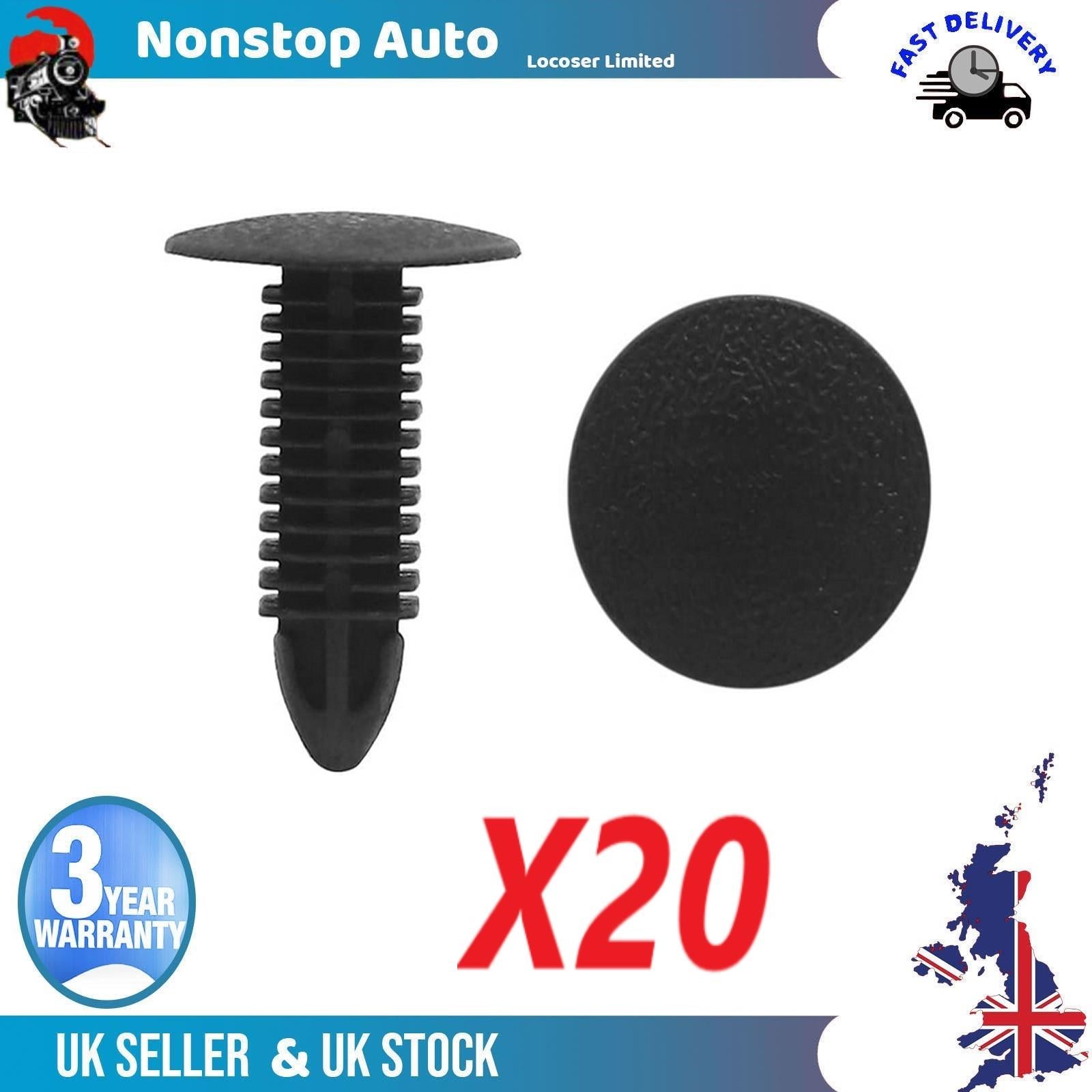 20X Universal Interior Trim Fastener Clips For FORD  W700185S300