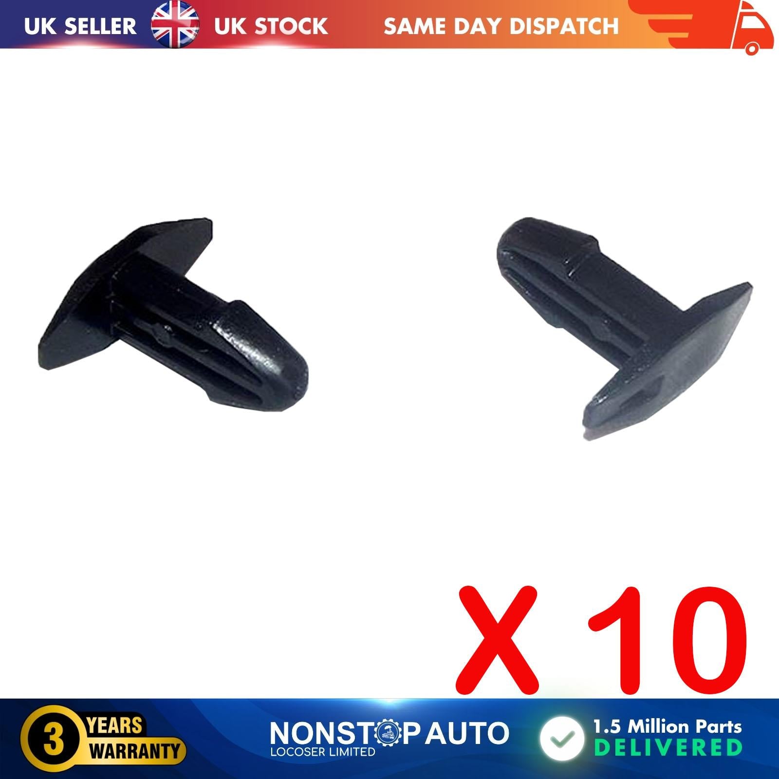 10X Cowl Vent Radiator Support Retainer Clips For HONDA Acura 91502-S84-A11
