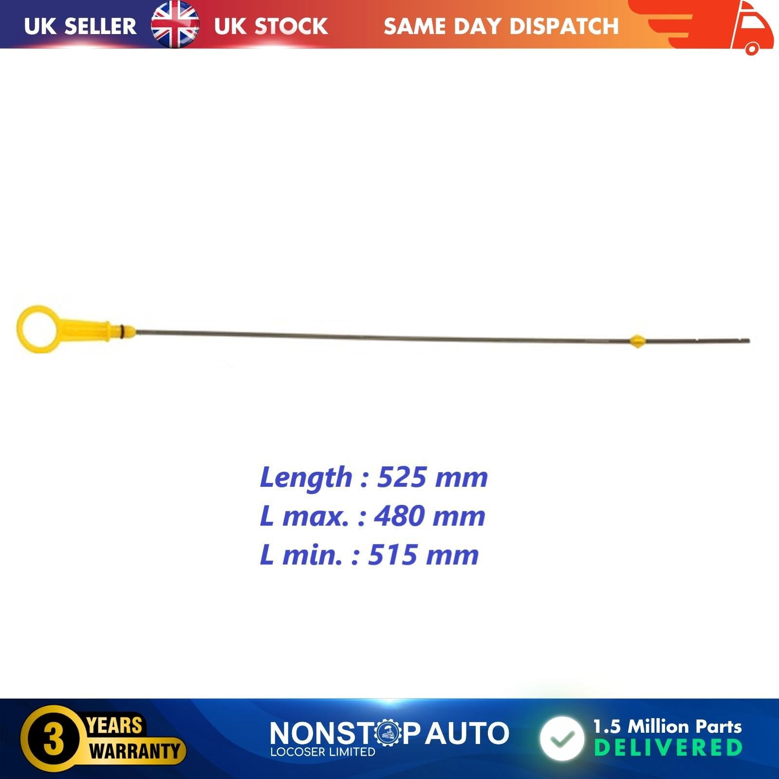 Oil Dipstick Engine Fits NISSAN Micra III Note 1.5 dCi 8200553001