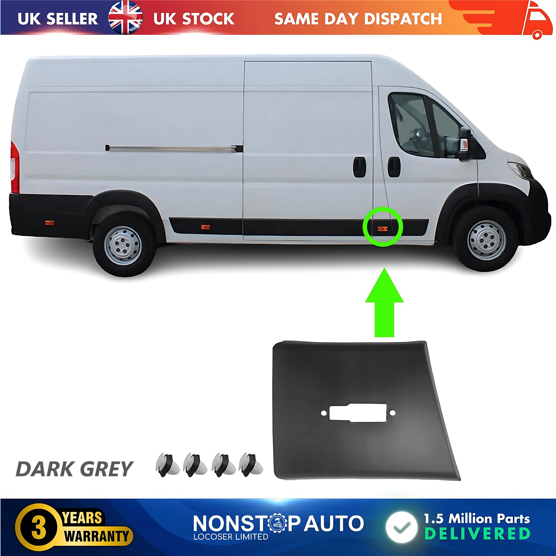 Moulding Trim Panel Right For CITROEN Relay PEUGEOT Boxer FIAT Ducato 2006 on 8547W3