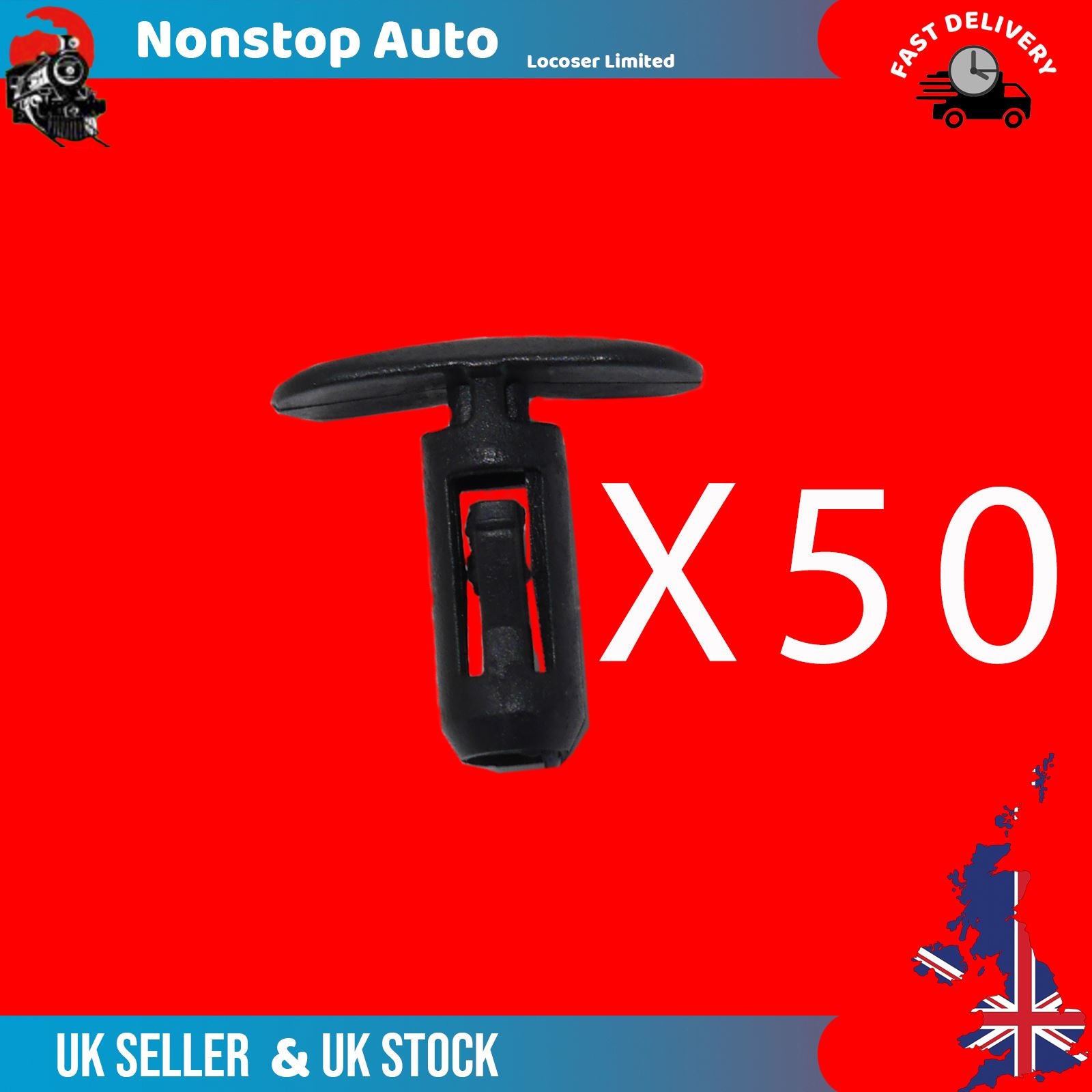 50X Door Rubber Panel Seal Clips For RENAULT Megane Scenic Vel Satis 8200176228