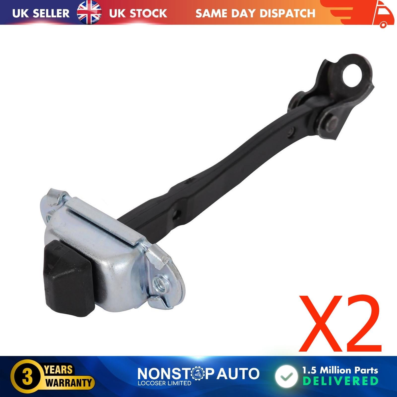 2X Door Hinge Check Strap Rear Left and Right Side For RENAULT Megane IV