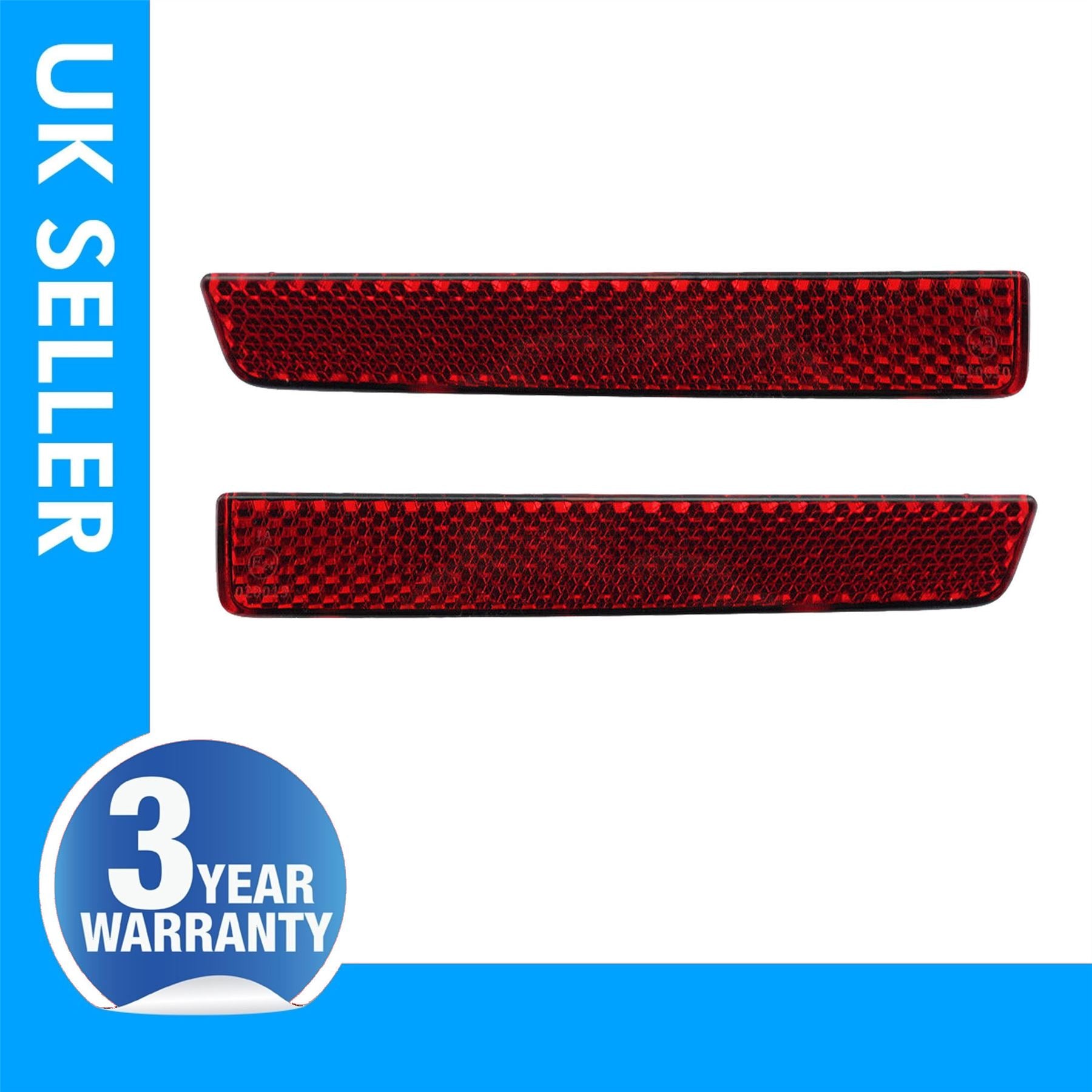 2xRear Bumper Reflector FOR Fiat Doblo Mk3 Vauxhall Combo D 51810678&51810677
