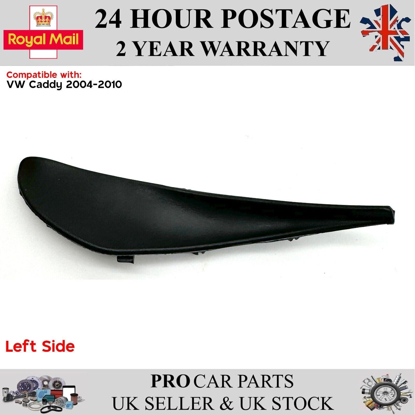 WINDSCREEN SCUTTLE END TRIM LOWER LEFT FOR VW CADDY 2004-2010 2K0819447B