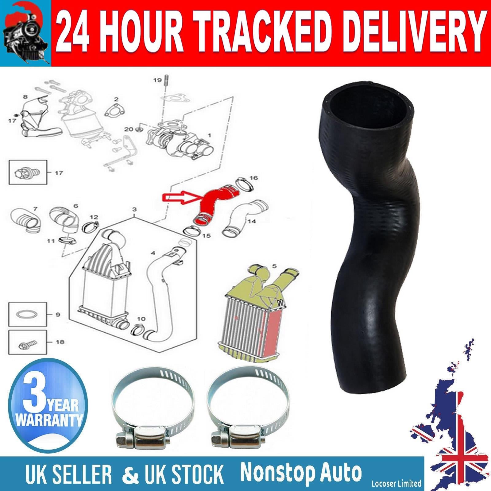 TURBO INTERCOOLER HOSE PIPE FOR VAUXHALL OPEL  ASTRA H 1.7 CDTI   1302499 - GM 55351440