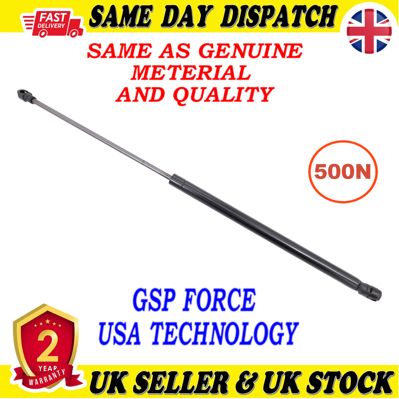 TAILGATE BOOT GAS STRUTS 500 Newton FOR CHEVROLET CAPTIVA VAUXHALL ANTARA 96661403