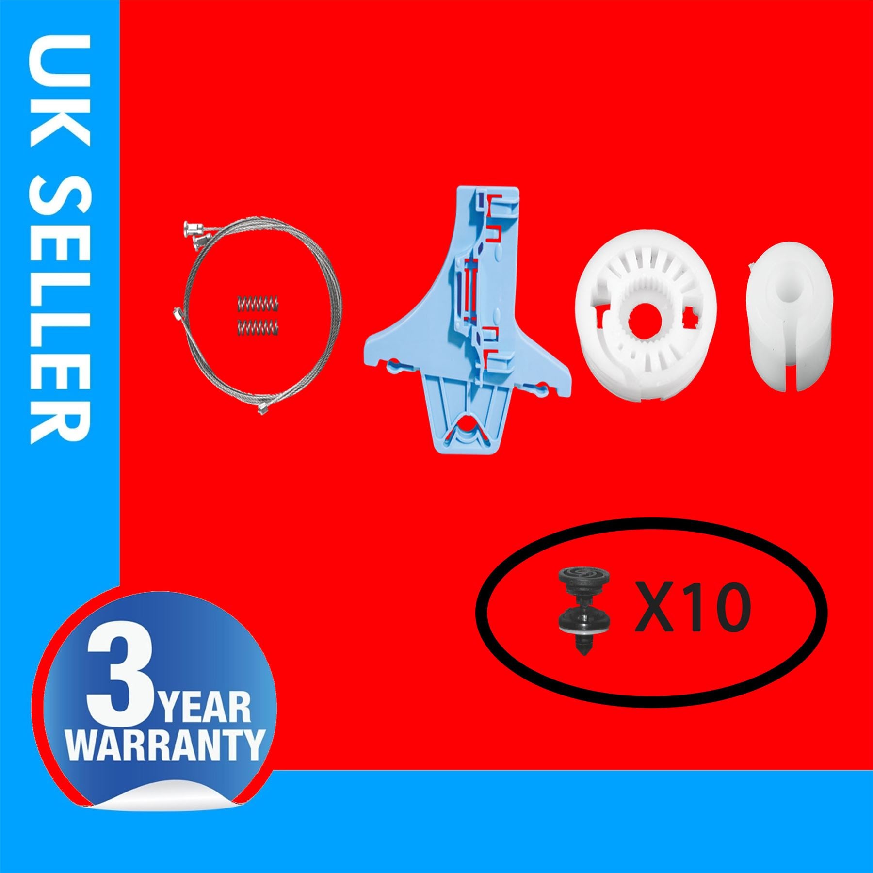 FOR VW TIGUAN 5N WINDOW REGULATOR REPAIR KIT REAR RIGHT HAND SIDE