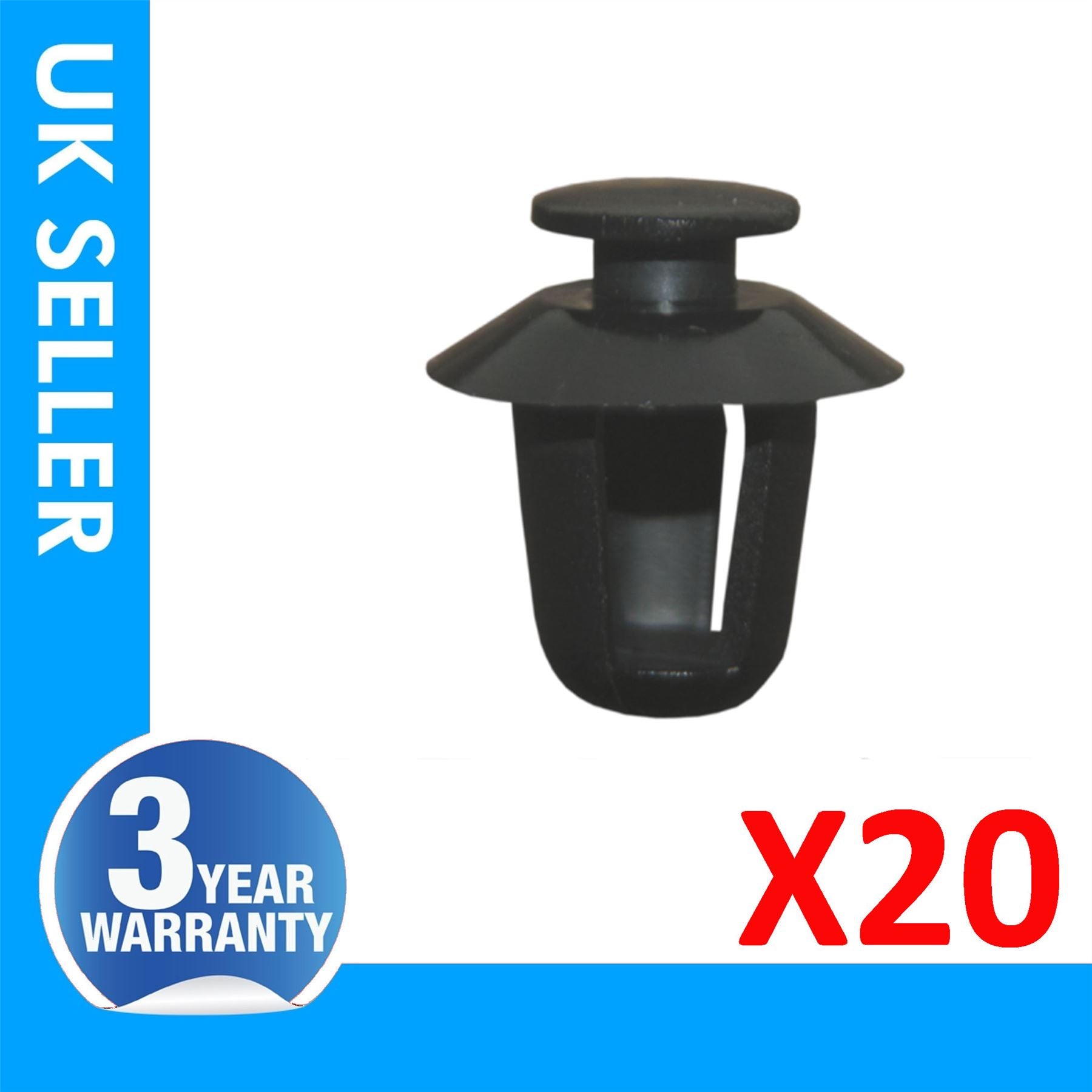 20X SIDE MOULDING PANEL TRIM CLIPS Fits Peugeot 206 306 Partner