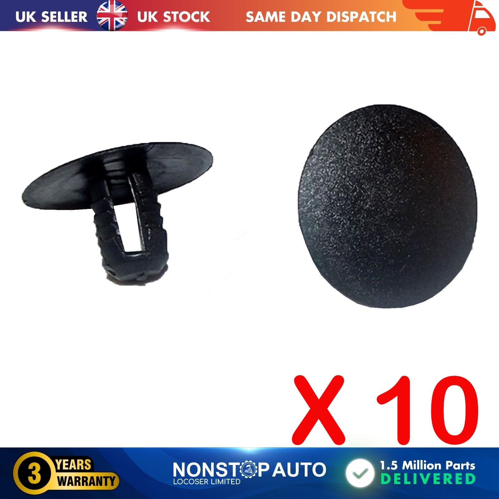 10X Hood Insulation Trim Retainer Clips For FORD Cougar Courier Ecosport