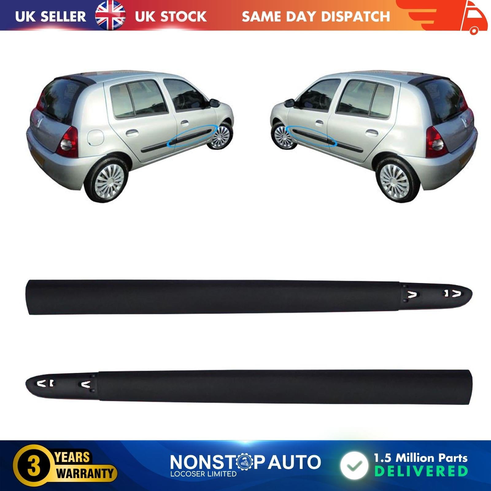 2X Door Moulding panel Front L&R Fits Renault Clio MK3 Hatchback Campus 06-08