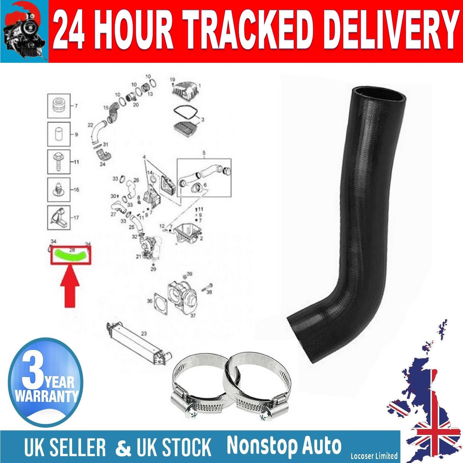 TURBO INTERCOOLER HOSE PIPE FOR VAUXHALL OPEL ANTARA 2.0 CDTI CHEVROLET CAPTIVA 2.0 D 95962323