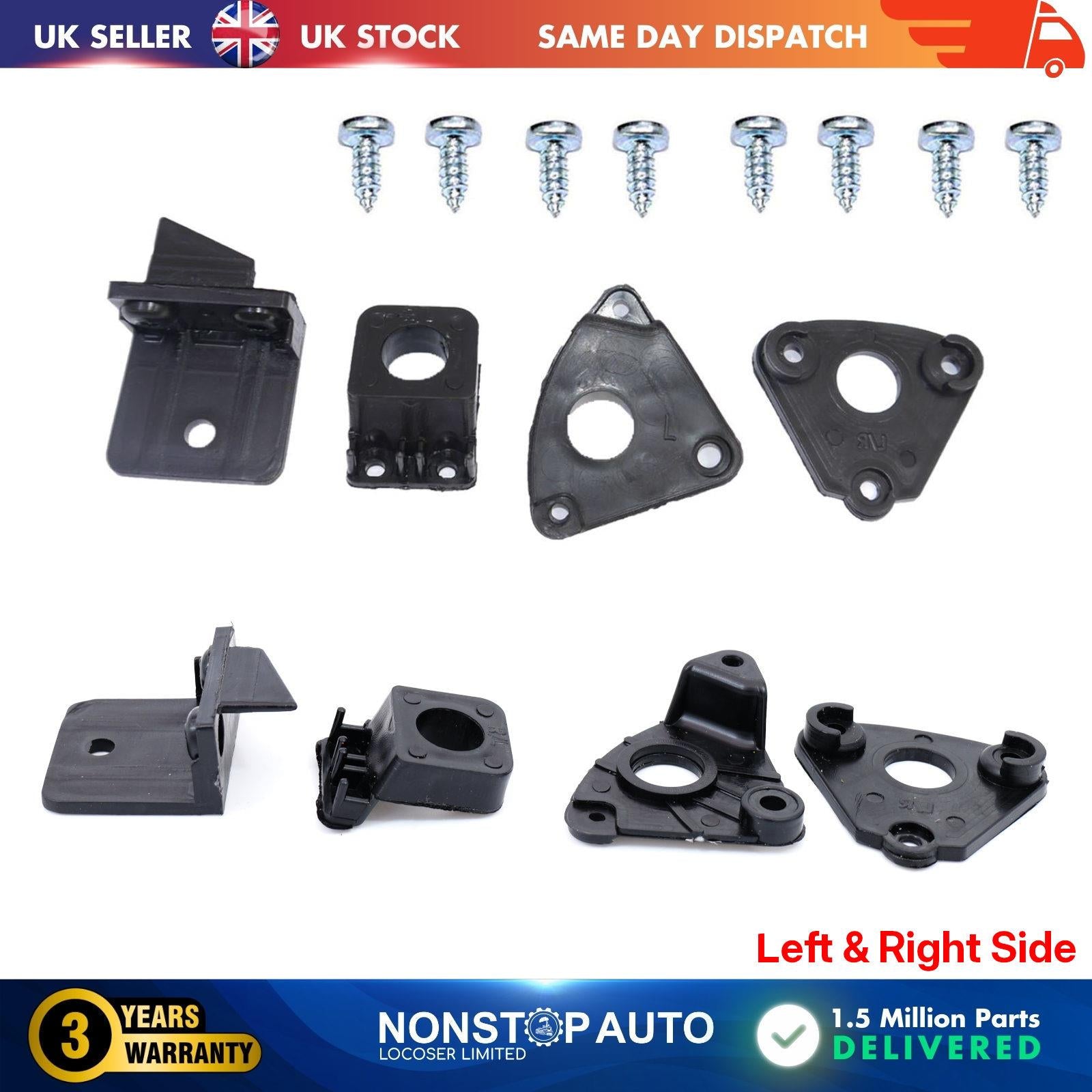 Headlight Repair Kit Bracket Mount Clips Left & Right For VW Touran