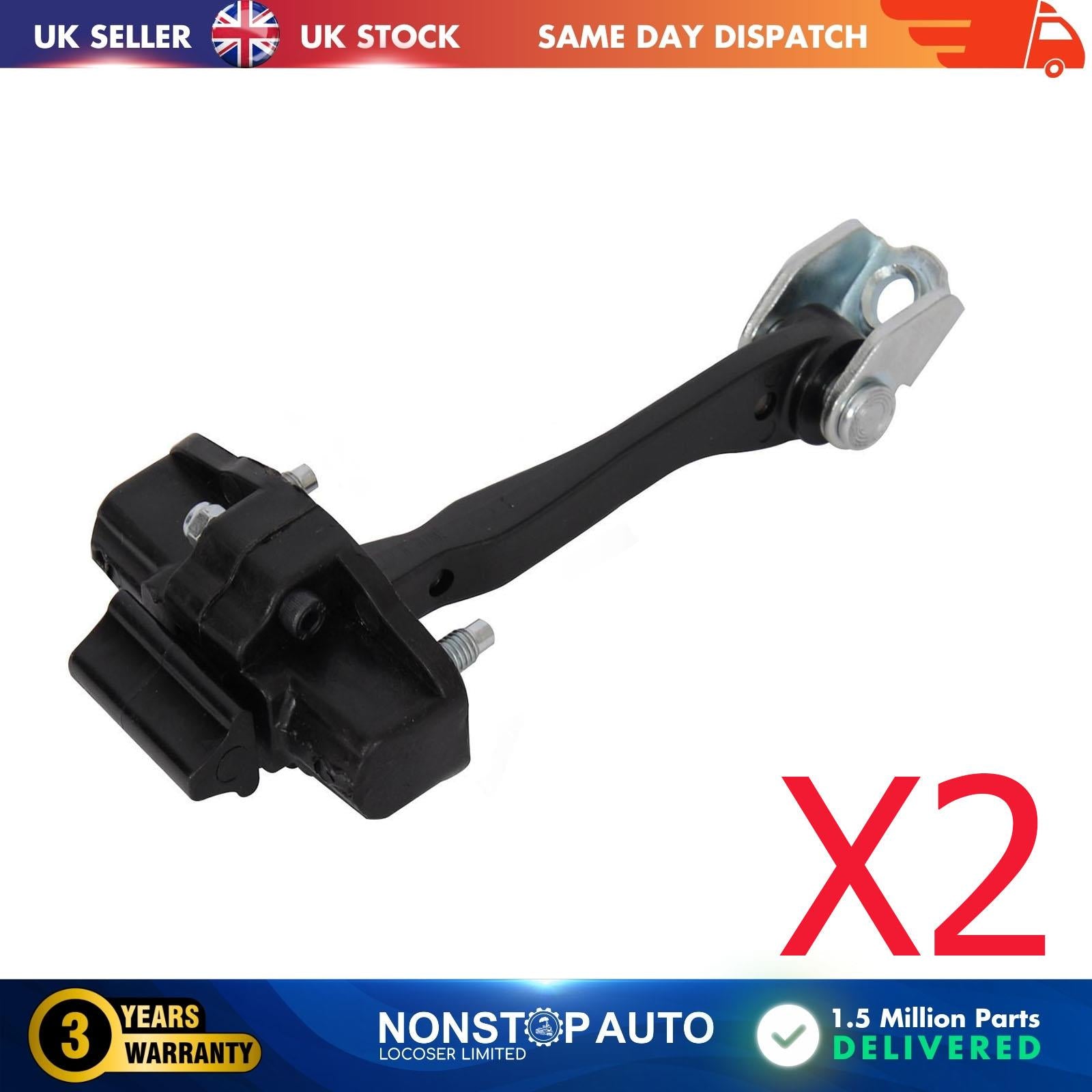 2X Door Hinge Check Strap Rear Left and Right Side For ALFA ROMEO Giulietta